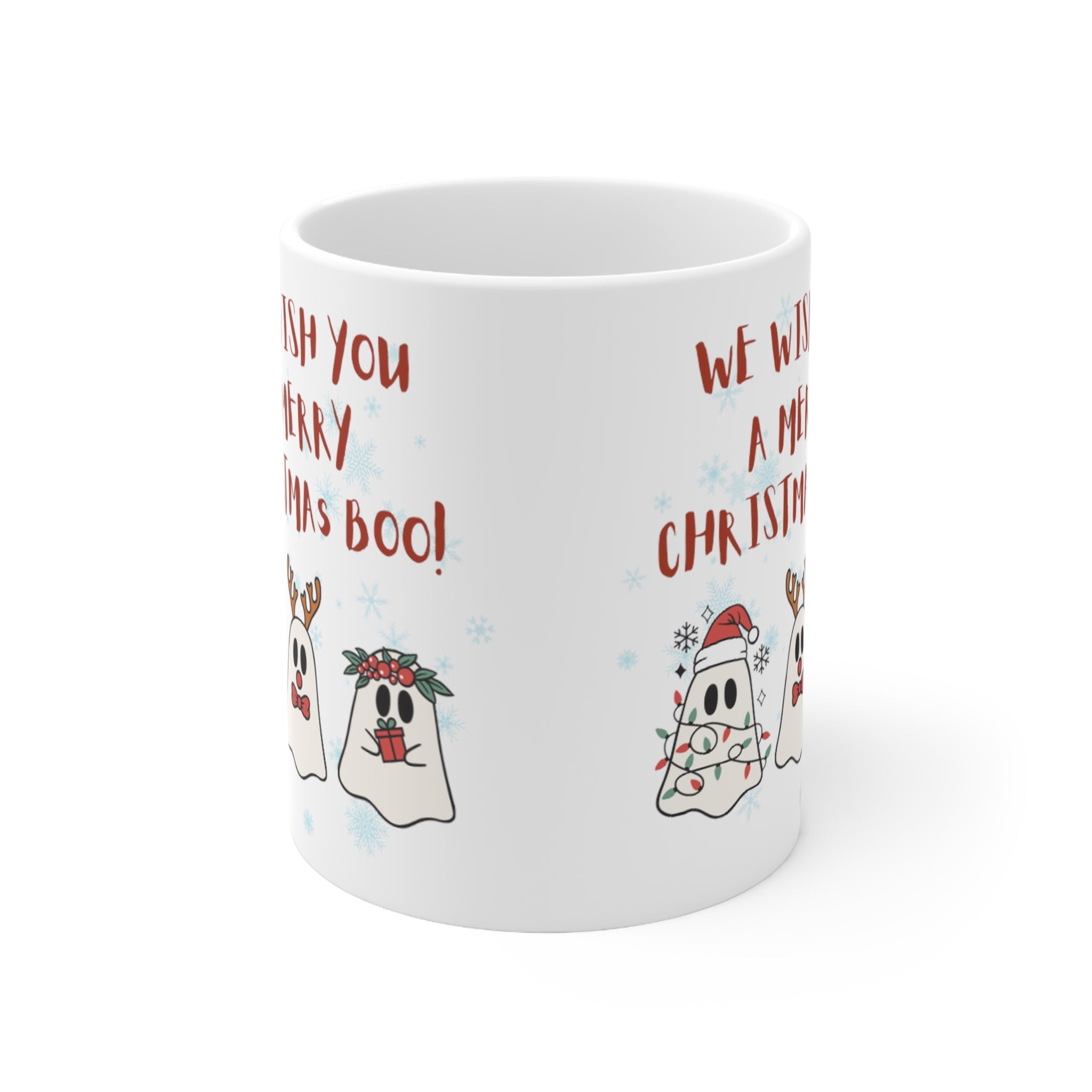 We Wish You A Merry Christmas Boo Ceramic Mug 11oz