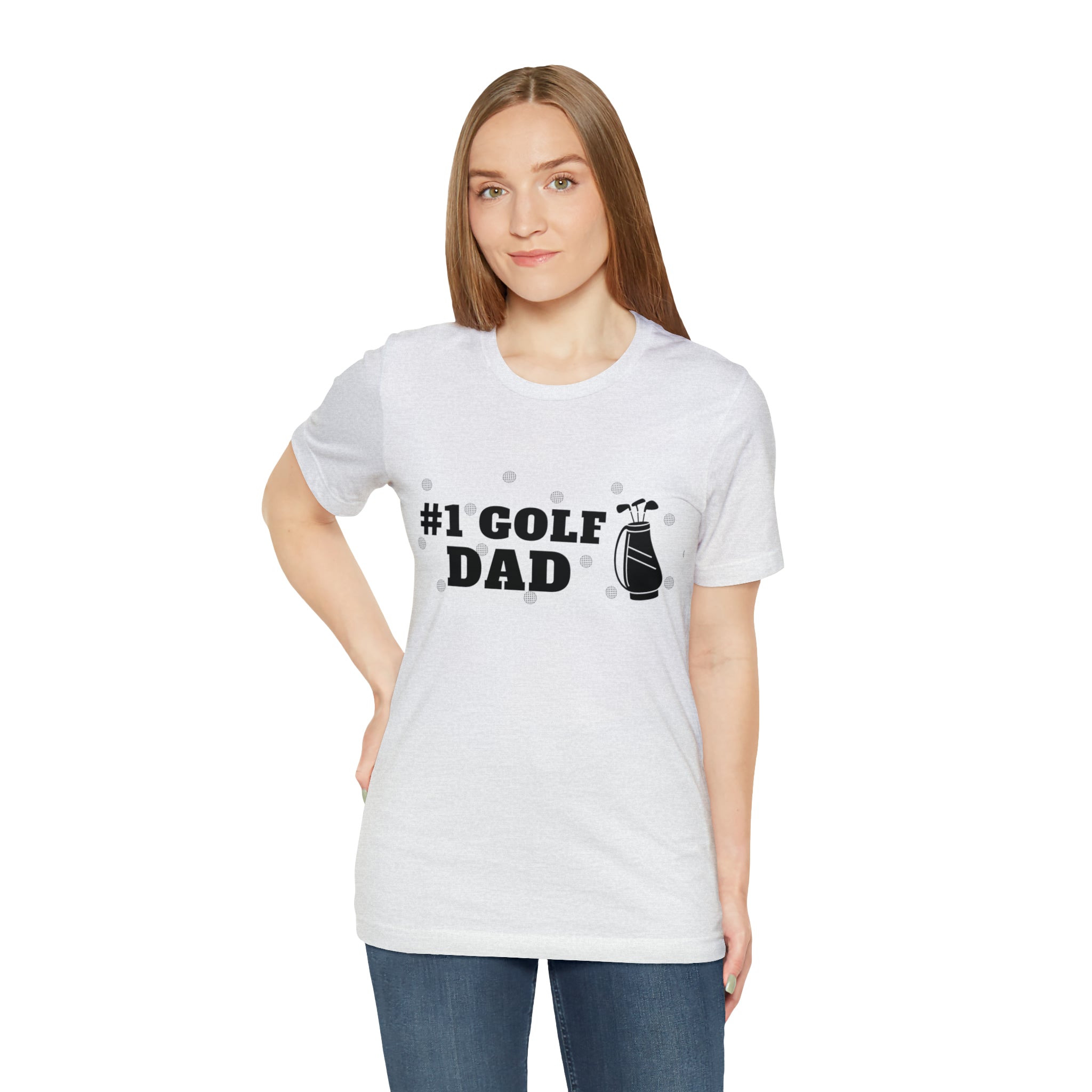 Happy Father's Day Golf Unisex Jersey Short Sleeve Tee