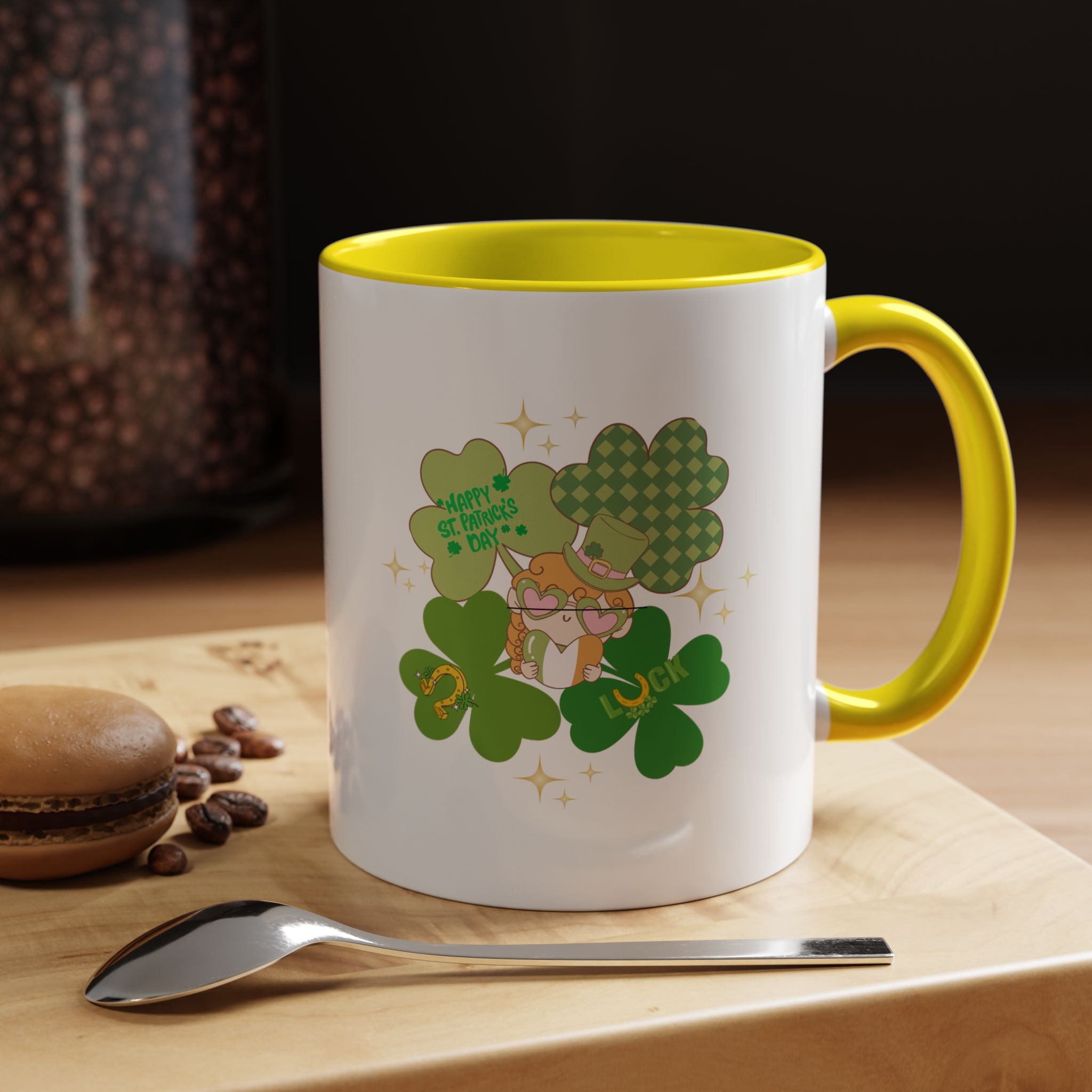Retro St. Paddy's Day Accent Coffee Mug - 11oz & 15oz