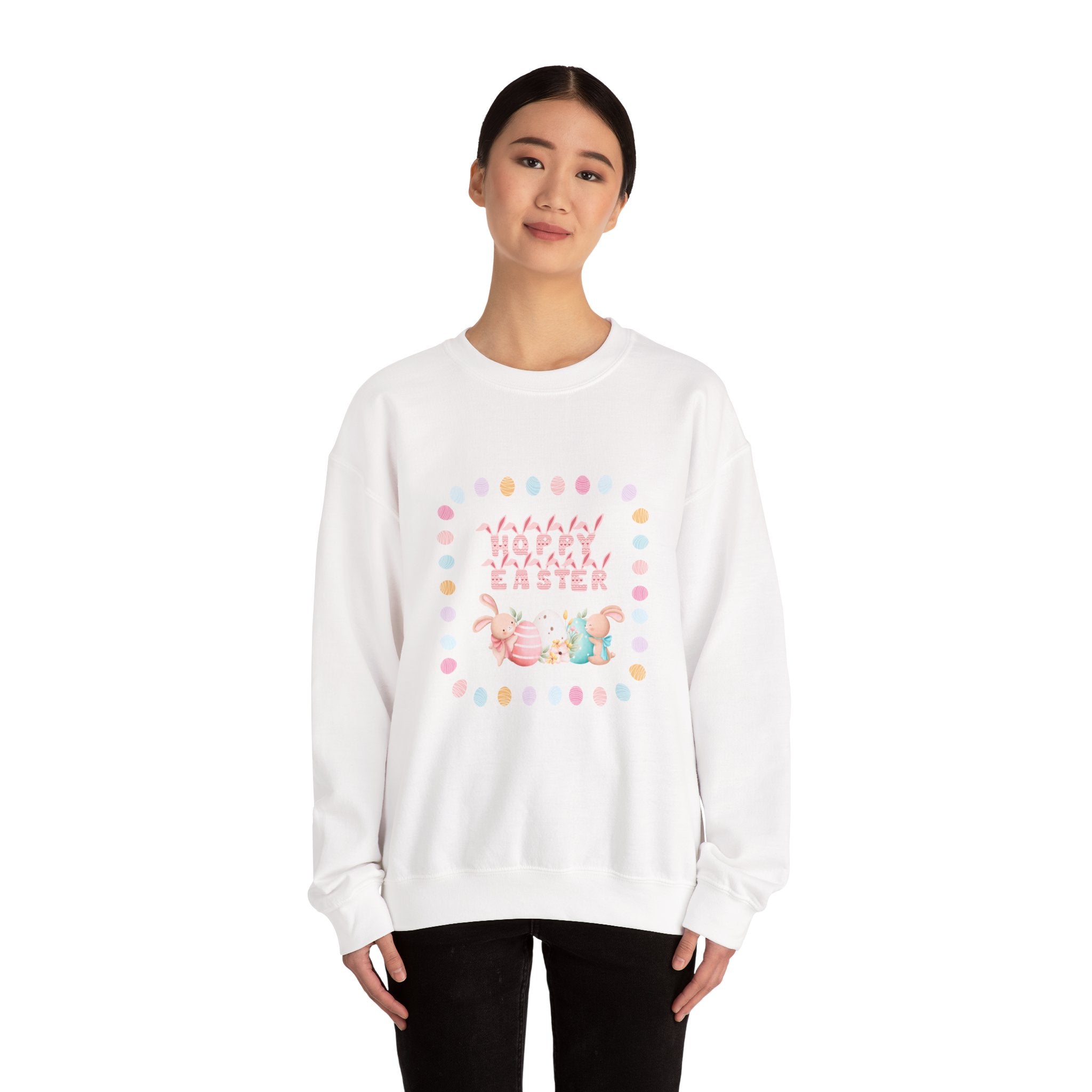 Hoppy Easter Crewneck Sweatshirt  Unisex Heavy Blend