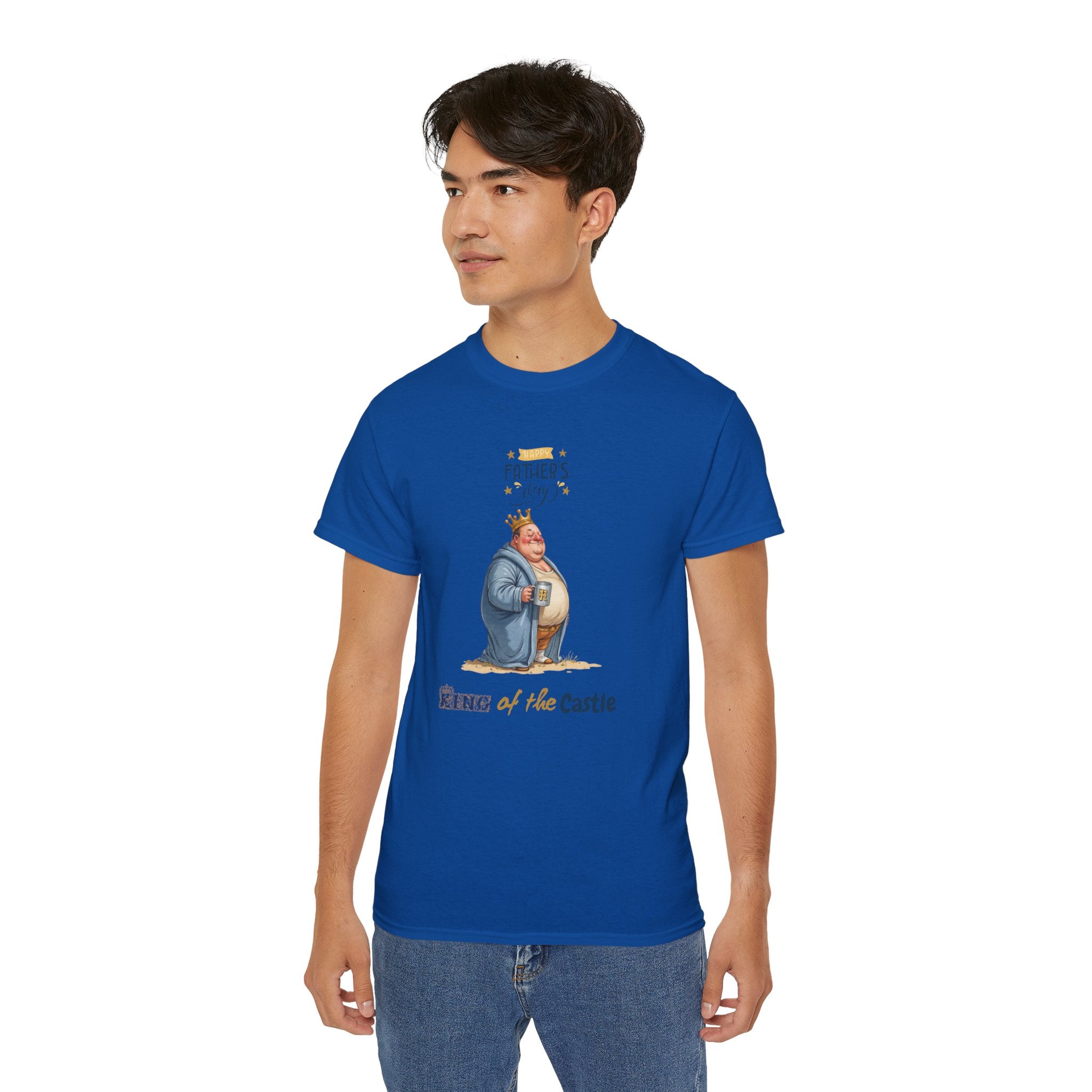 Father's Day King of the Castle Tee, Unisex Cotton T-Shirt