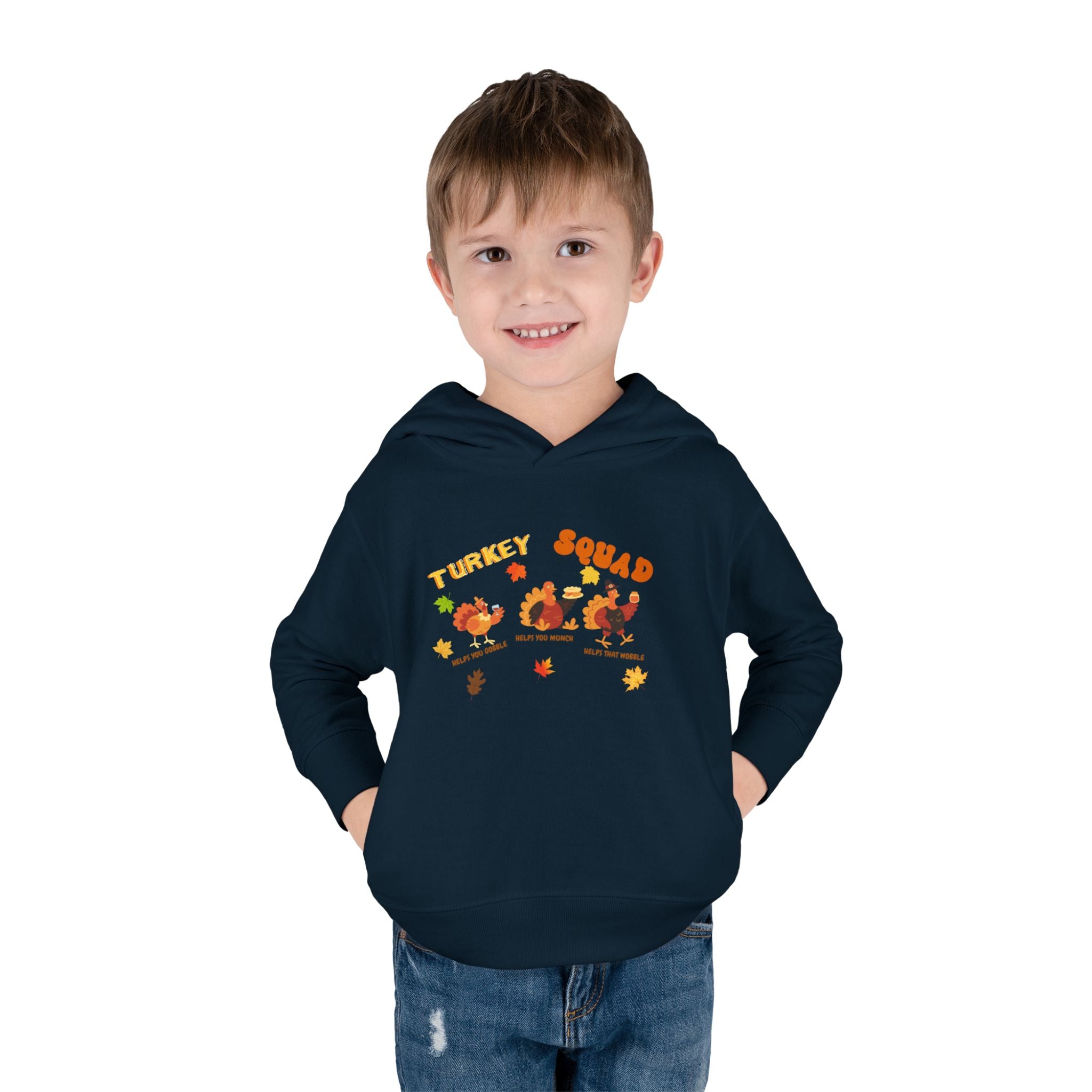 Turkey Squad Toddler Pullover Fleece Hoodie