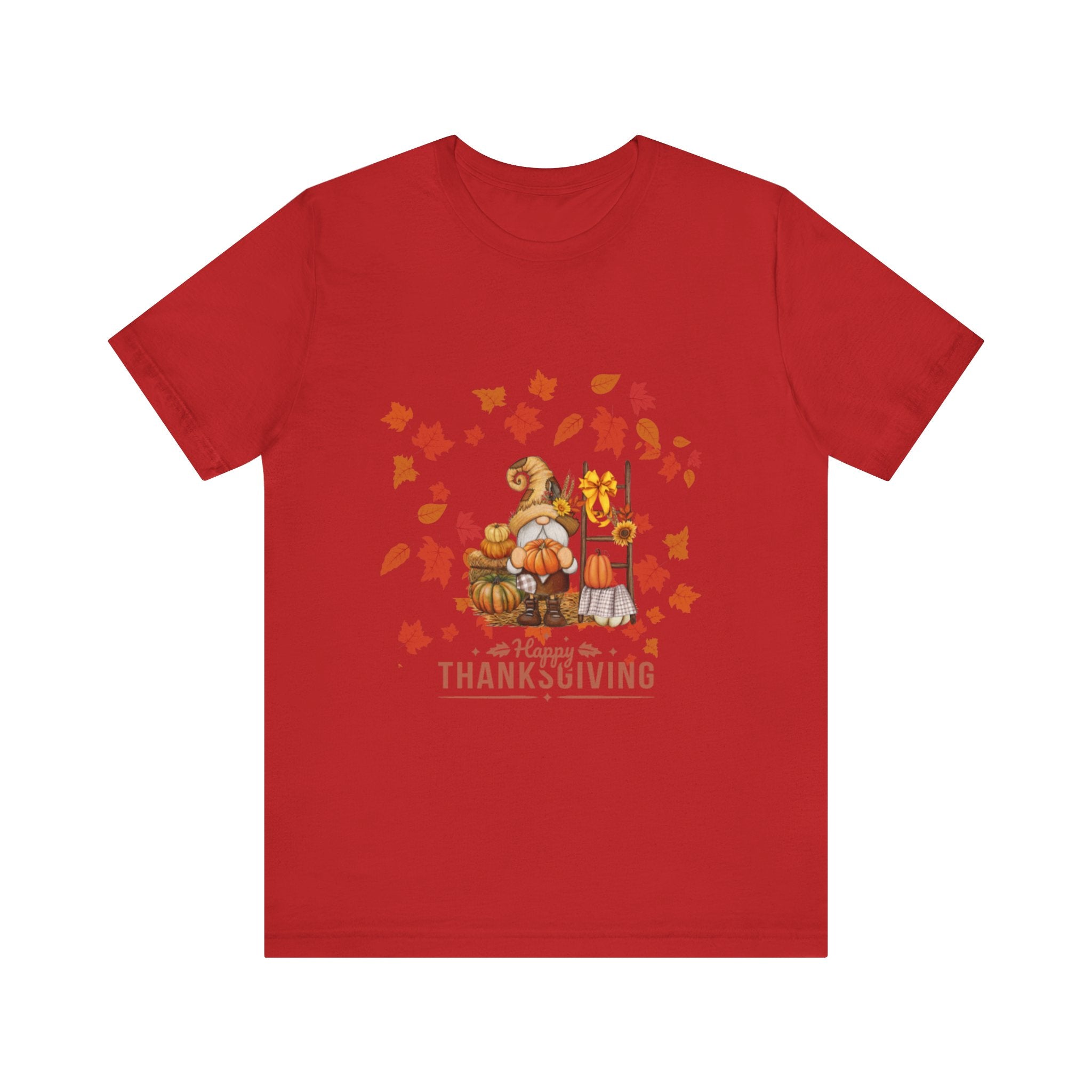 Gnome Happy Thanksgiving Unisex Jersey Short Sleeve Tee