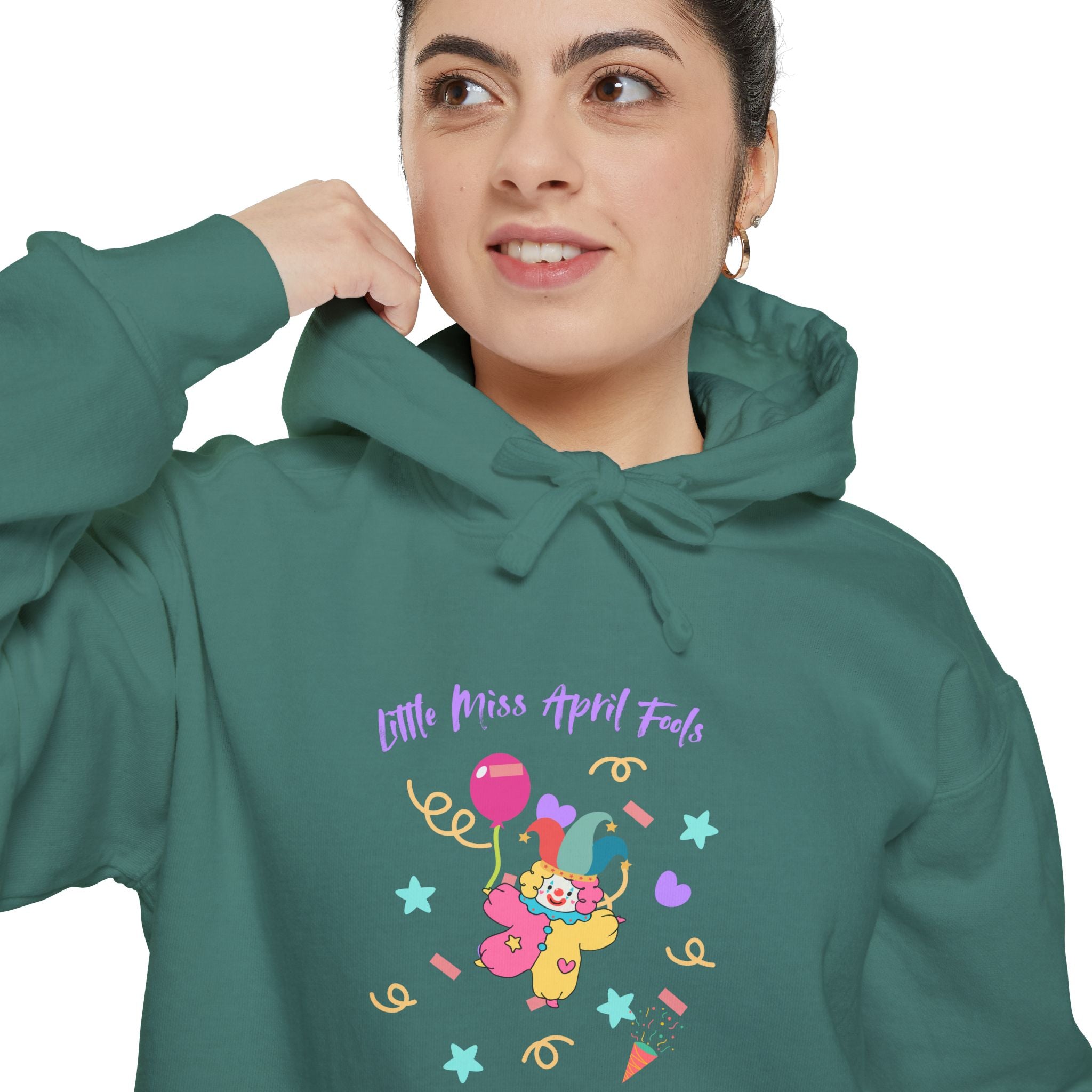 Little Miss April Fool's Day Fun Graphic Unisex Hoodie