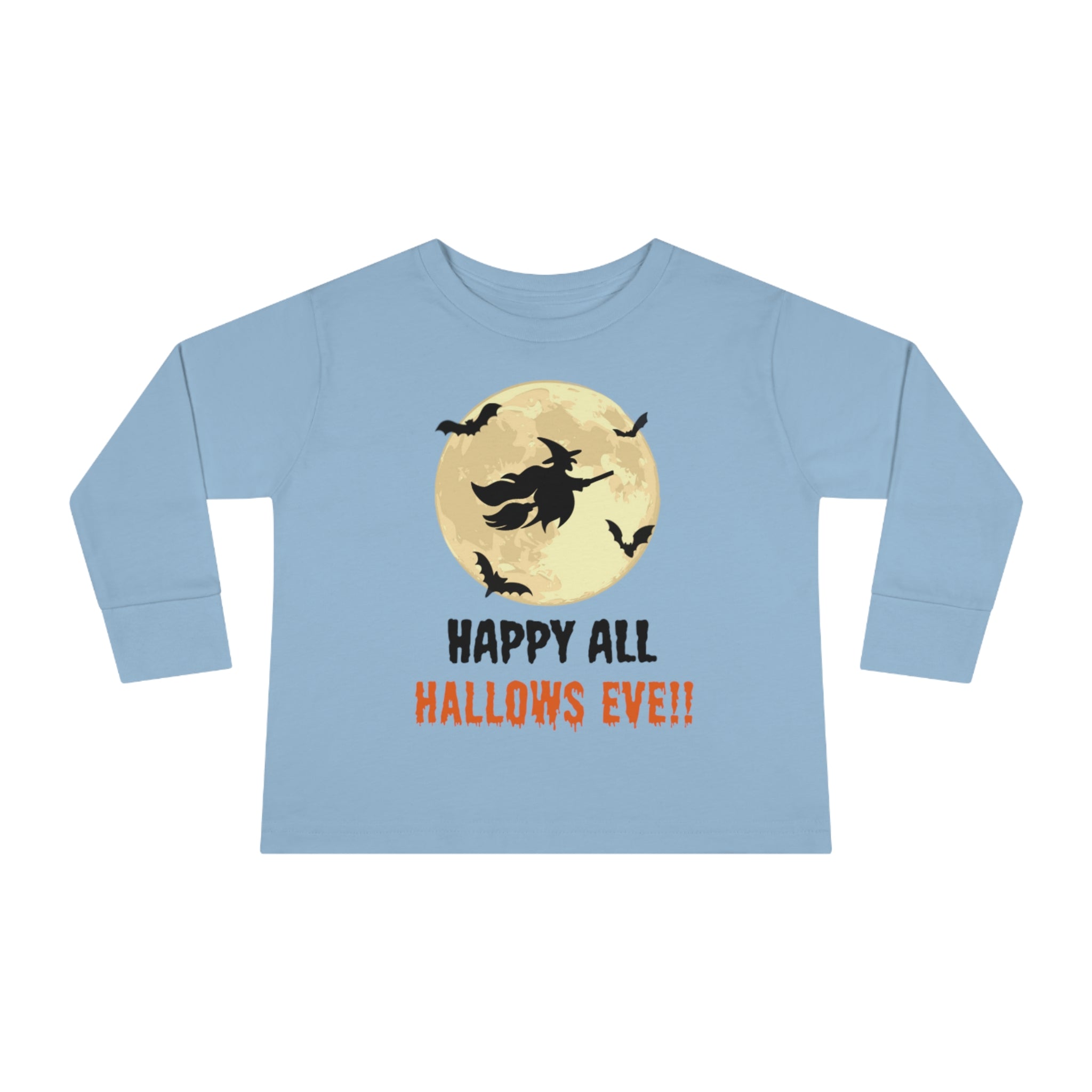 Happy All Hallows Eve Toddler Long Sleeve Tee