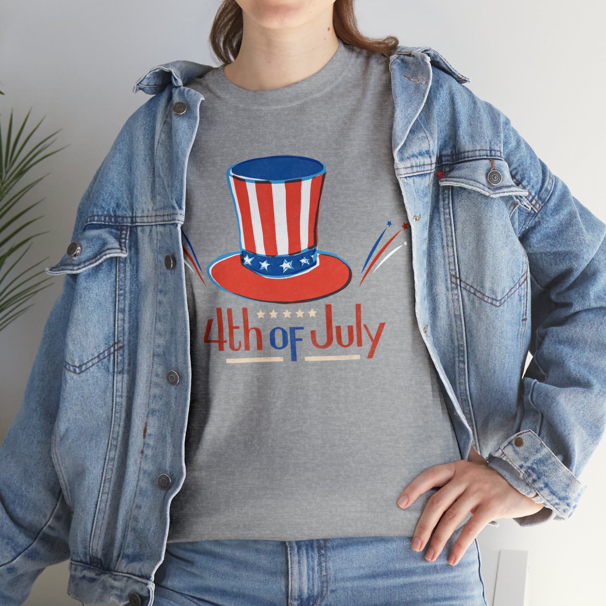 4th Of July Unisex Heavy Cotton Tee