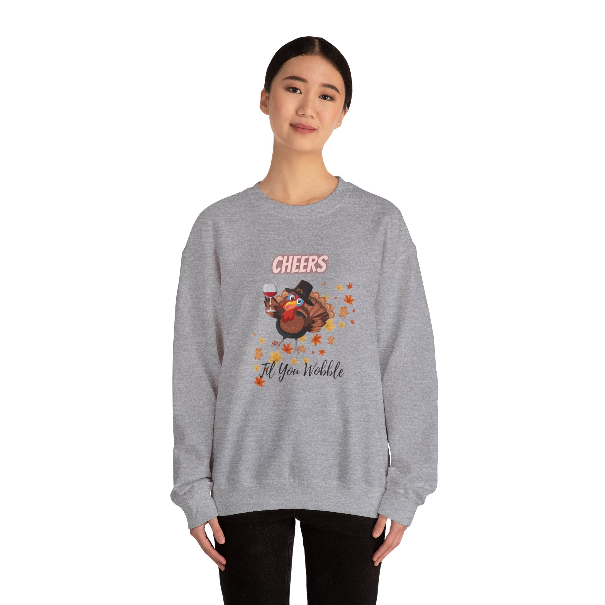 Cheers Til You Wobble Unisex Heavy Blend™ Crewneck Sweatshirt