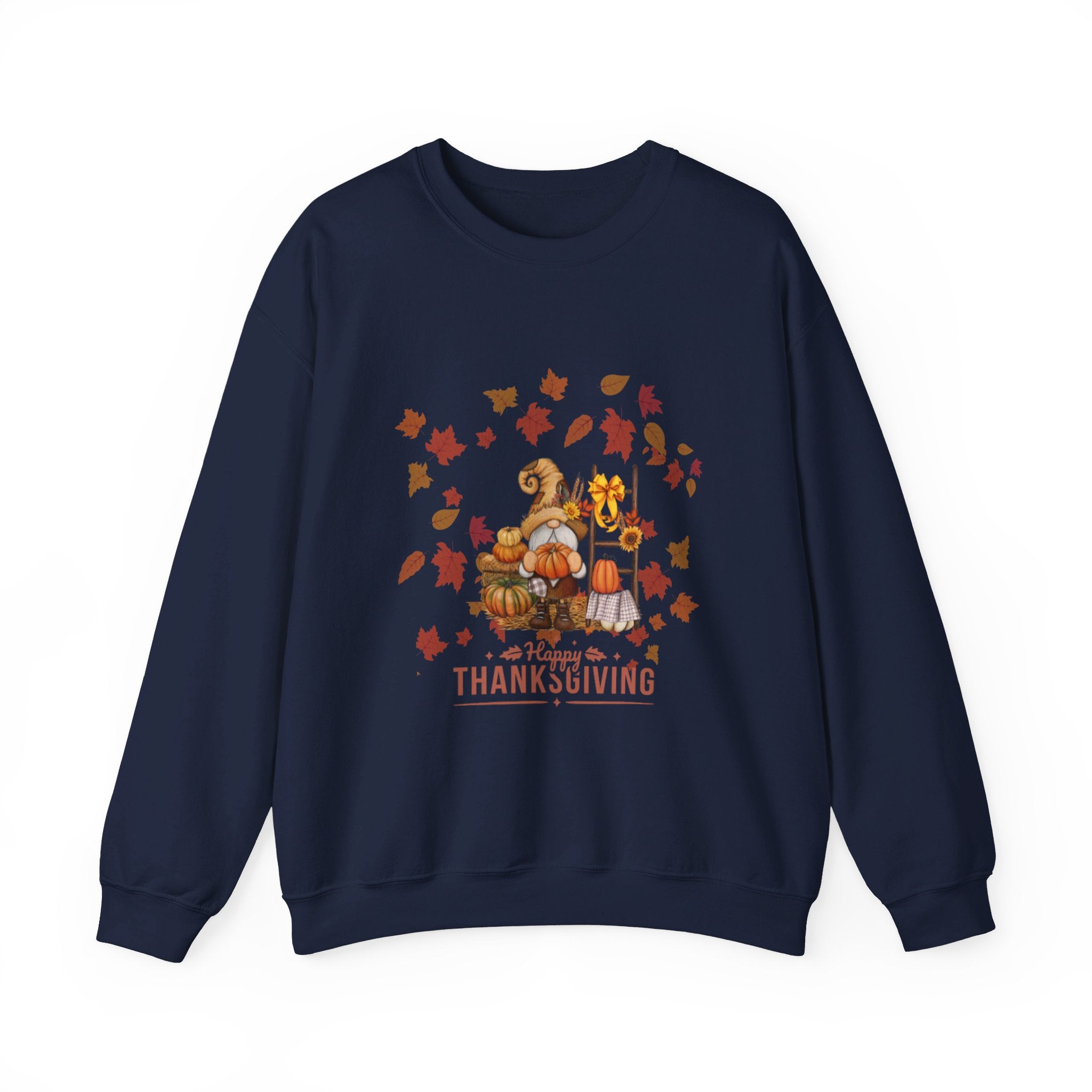 Gnome Happy Thanksgiving Unisex Heavy Blend™ Crewneck Sweatshirt