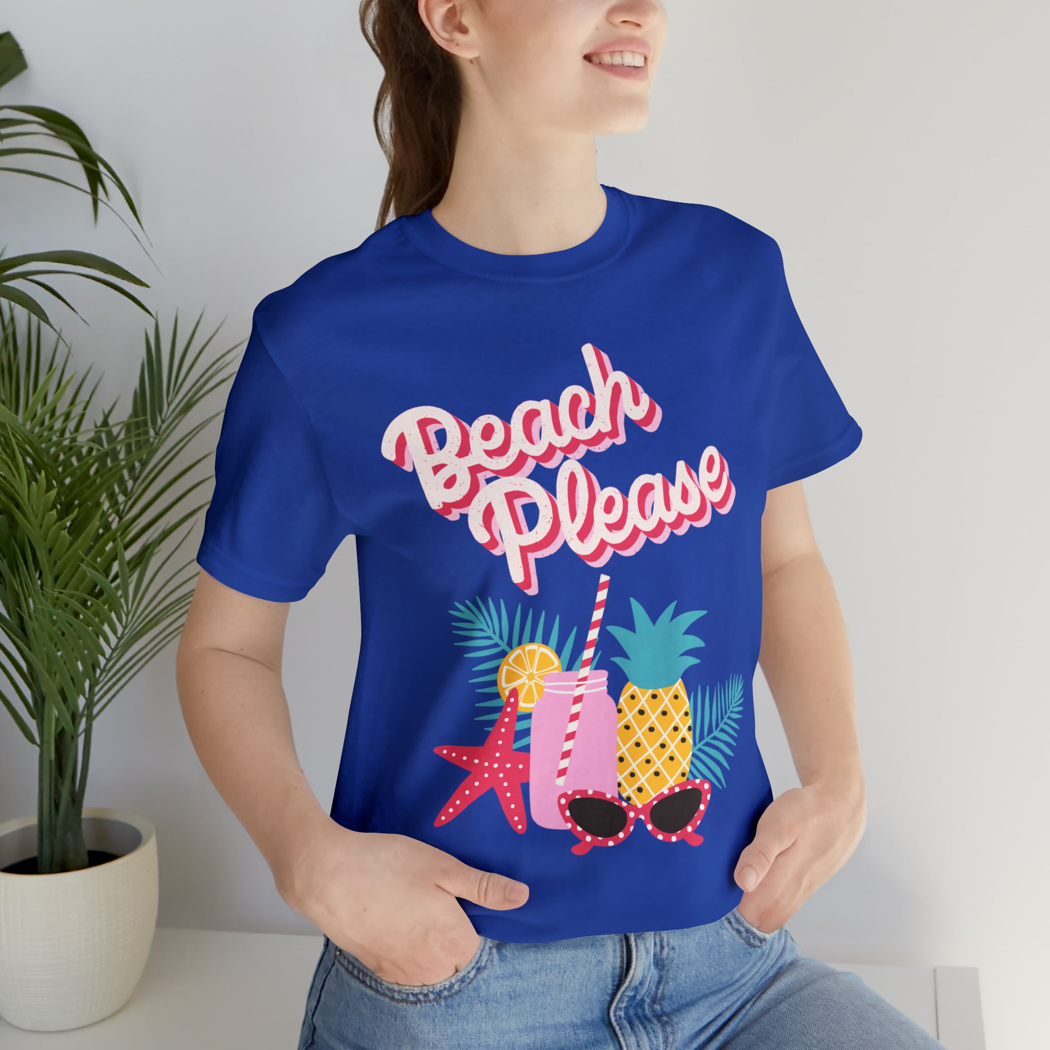 Beach Please Unisex Jersey Short Sleeve Tee