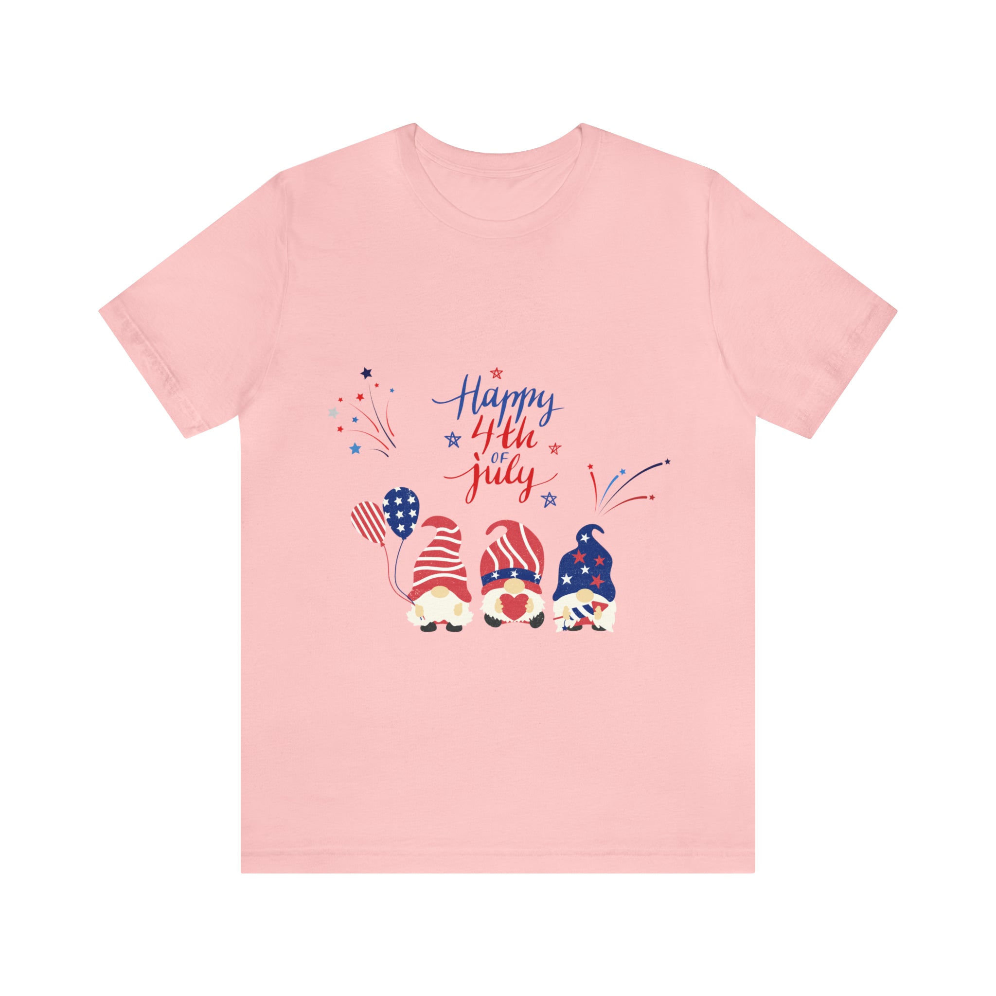 Happy 4th Of July Gnome Unisex Jersey Short Sleeve Tee