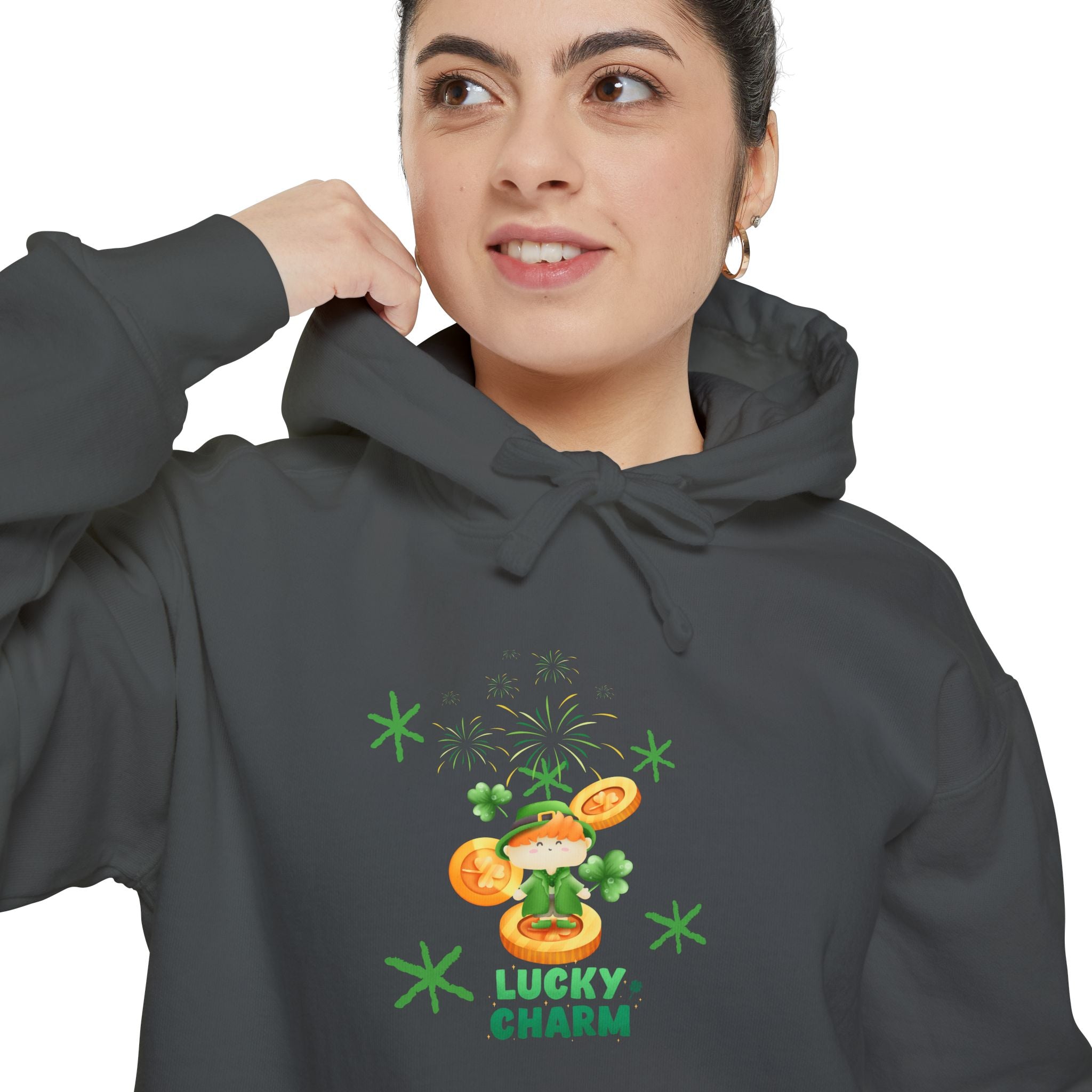 Lucky Charm Unisex Garment-Dyed Hoodie