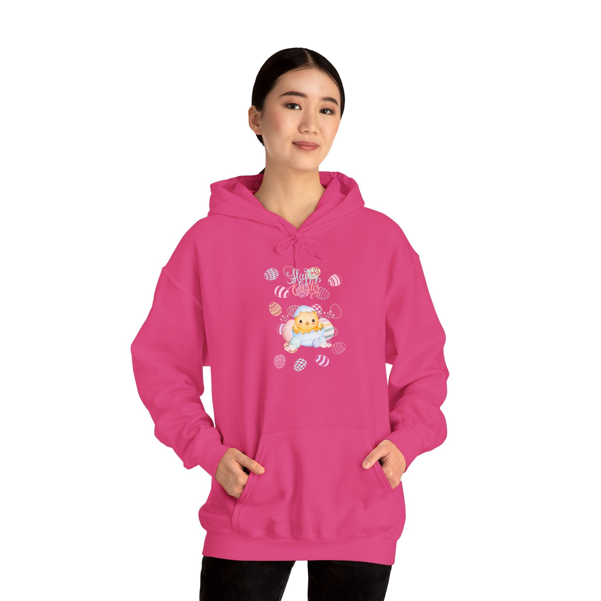 Chick Happy Easter Hooded Sweatshirt