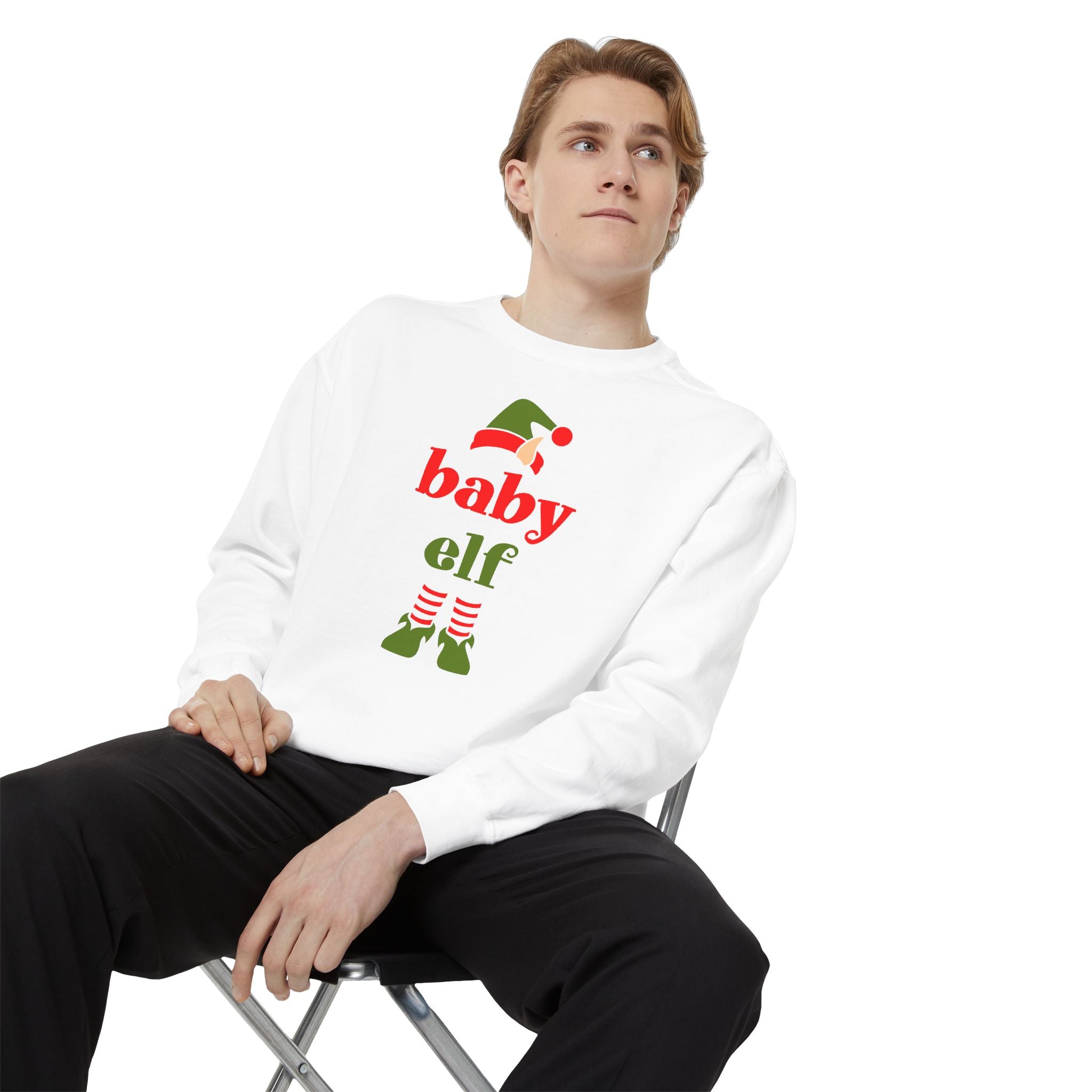 Baby Elf Unisex Garment-Dyed Sweatshirt