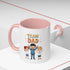 Team Dad Accent Coffee Mug