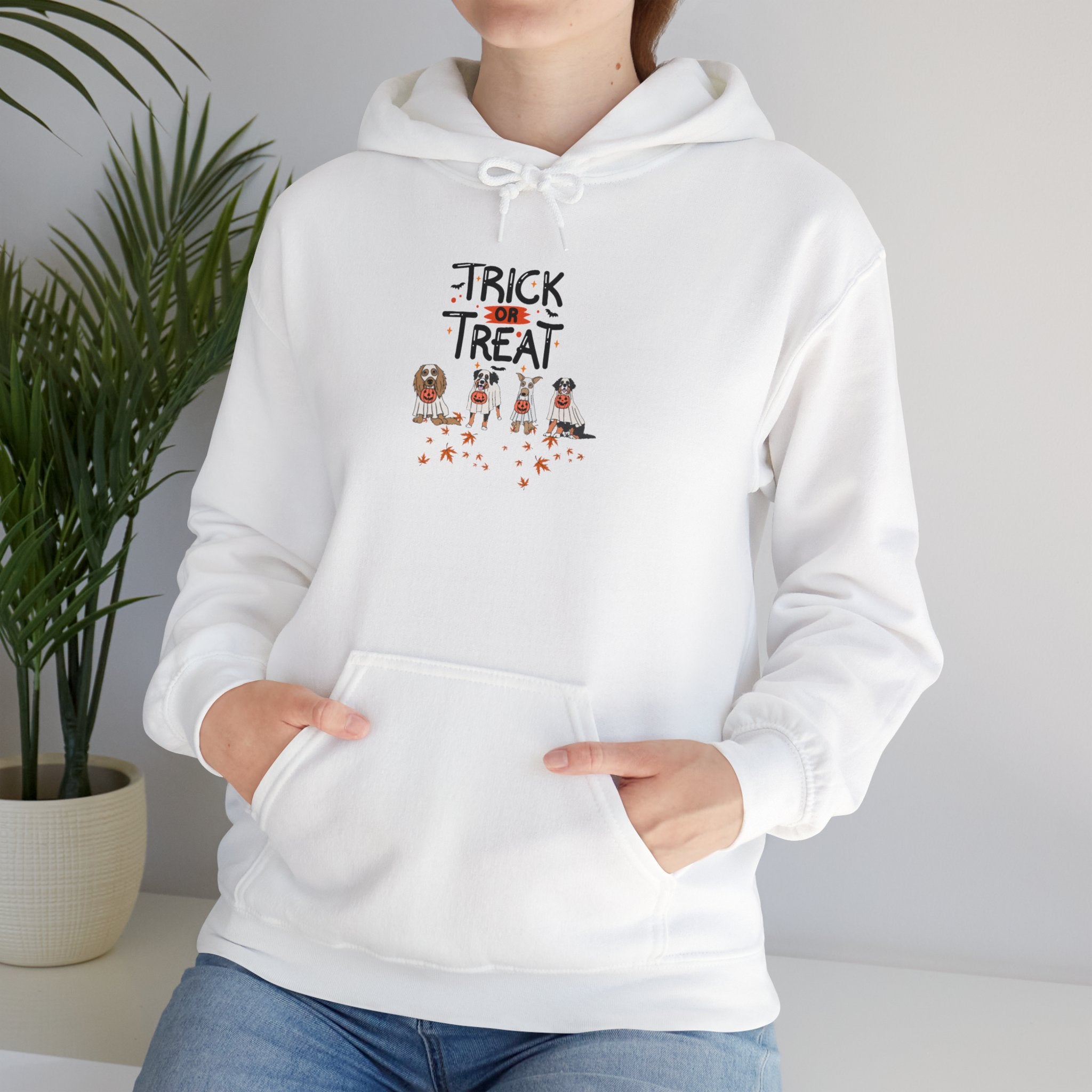 Pooch Trick or Treat Unisex Heavy Blend™ Hooded Sweatshirt