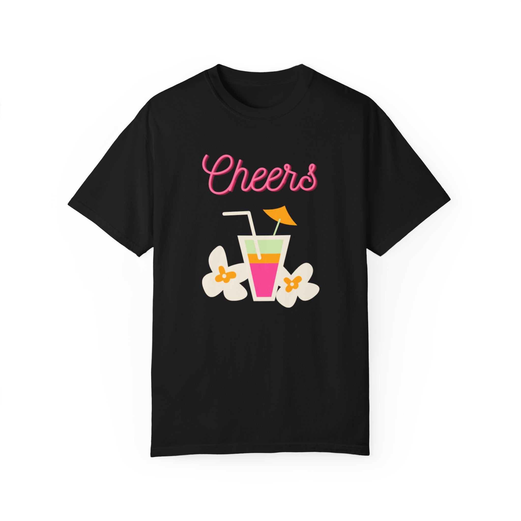 Cheers To Summer Unisex Garment-Dyed T-shirt