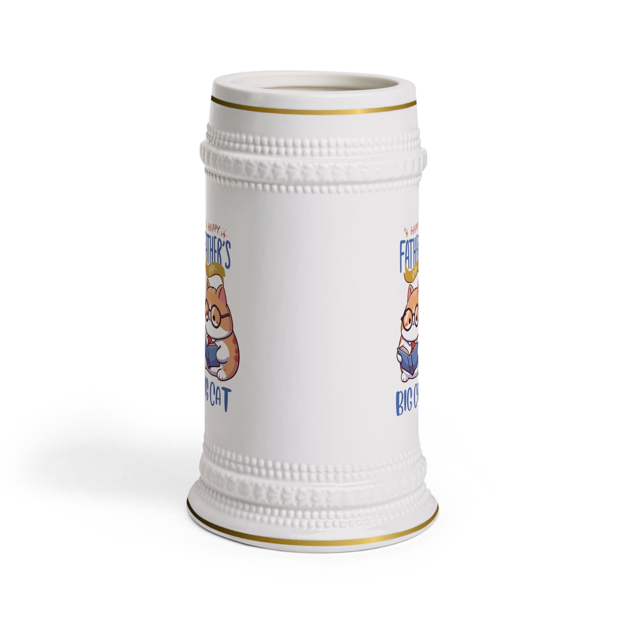 Happy Father's Day Big Cat Beer Stein Mug
