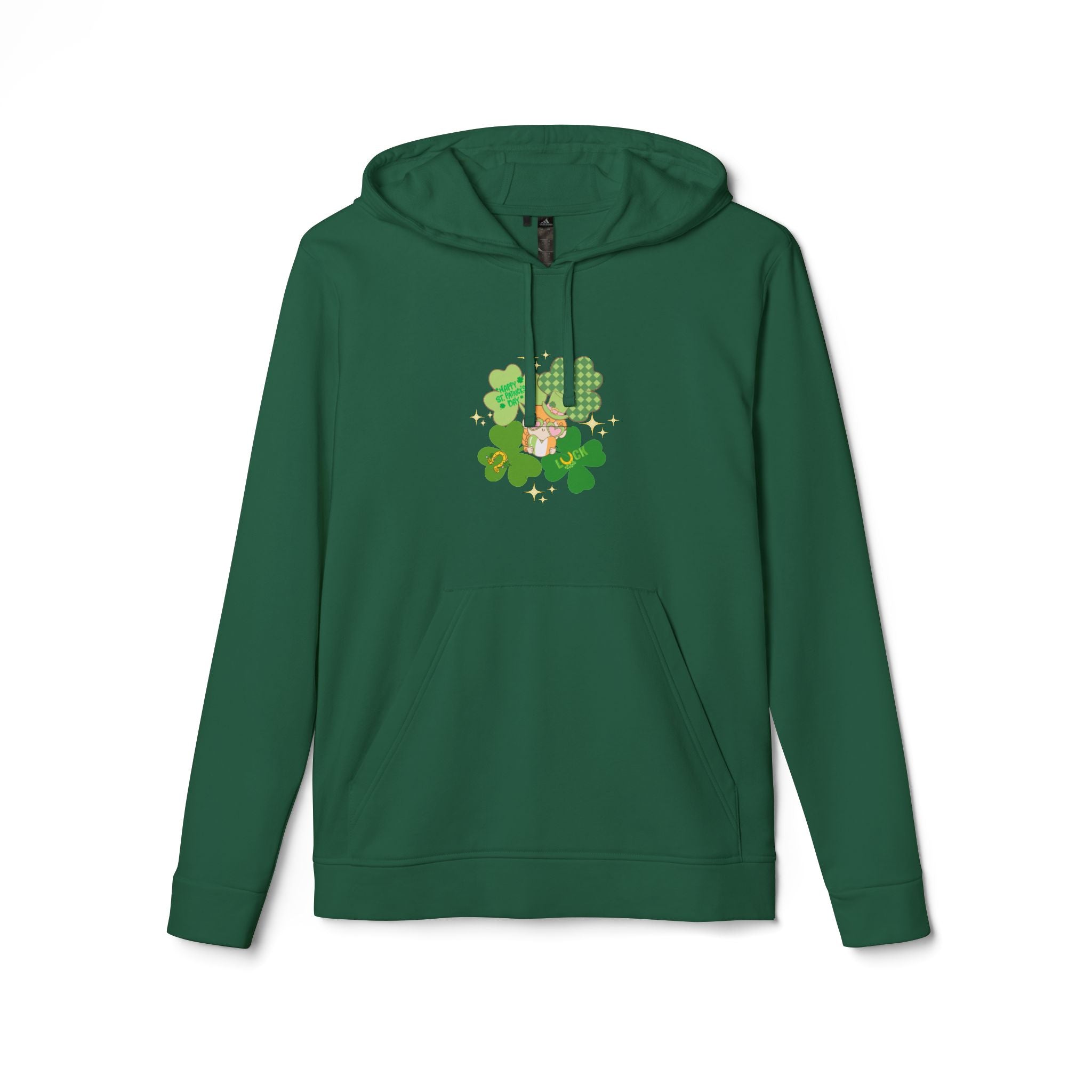 Retro St.Paddy's Day Adidas Unisex Fleece Hoodie