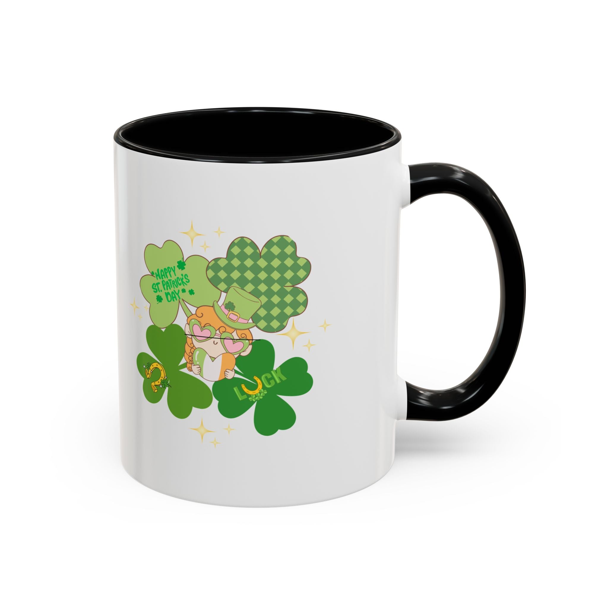 Retro St. Paddy's Day Accent Coffee Mug - 11oz & 15oz