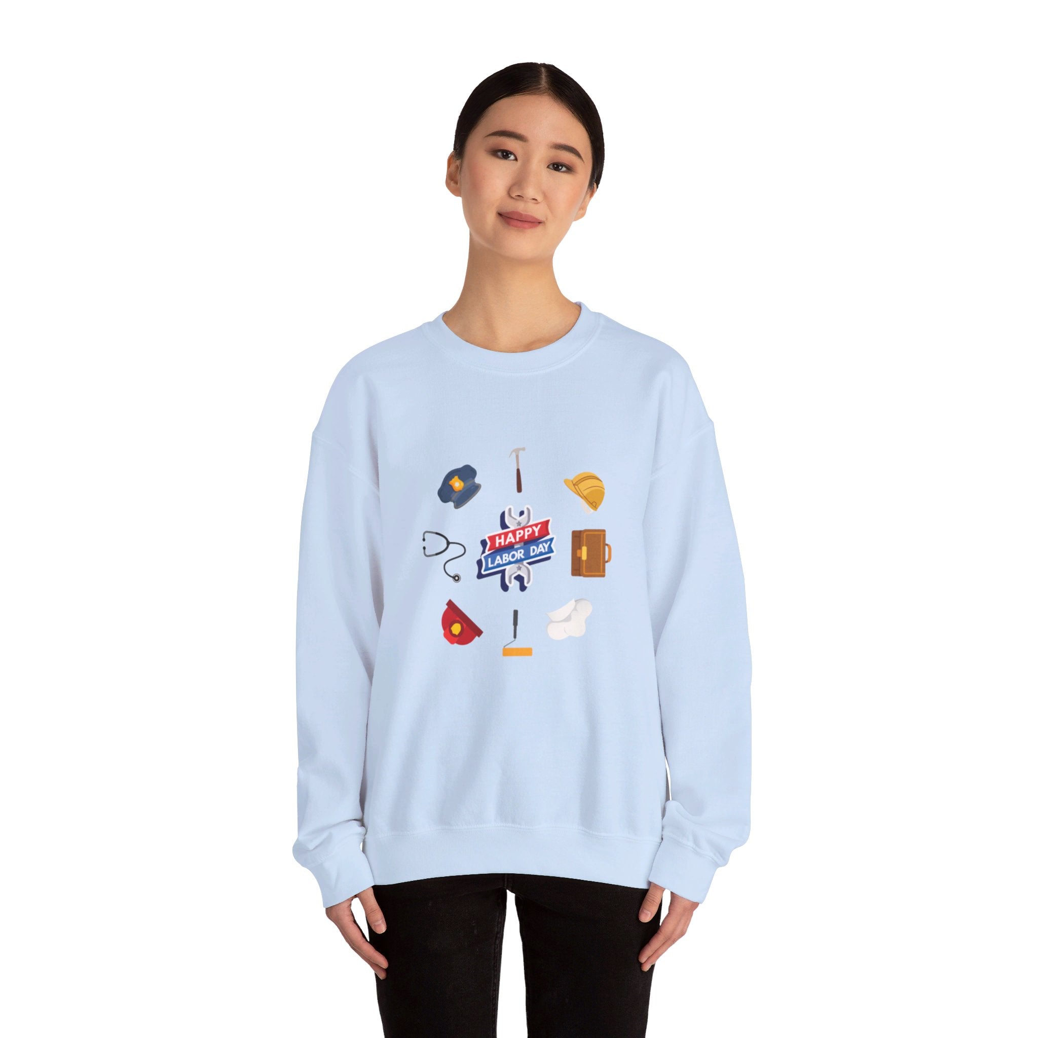 Happy Labor Day Wishes Unisex Heavy Blend™ Crewneck Sweatshirt