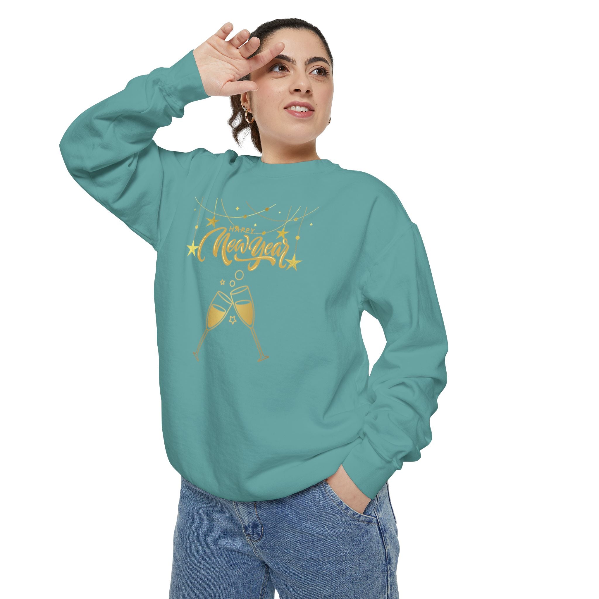 Happy New Year Unisex Garment-Dyed Sweatshirt