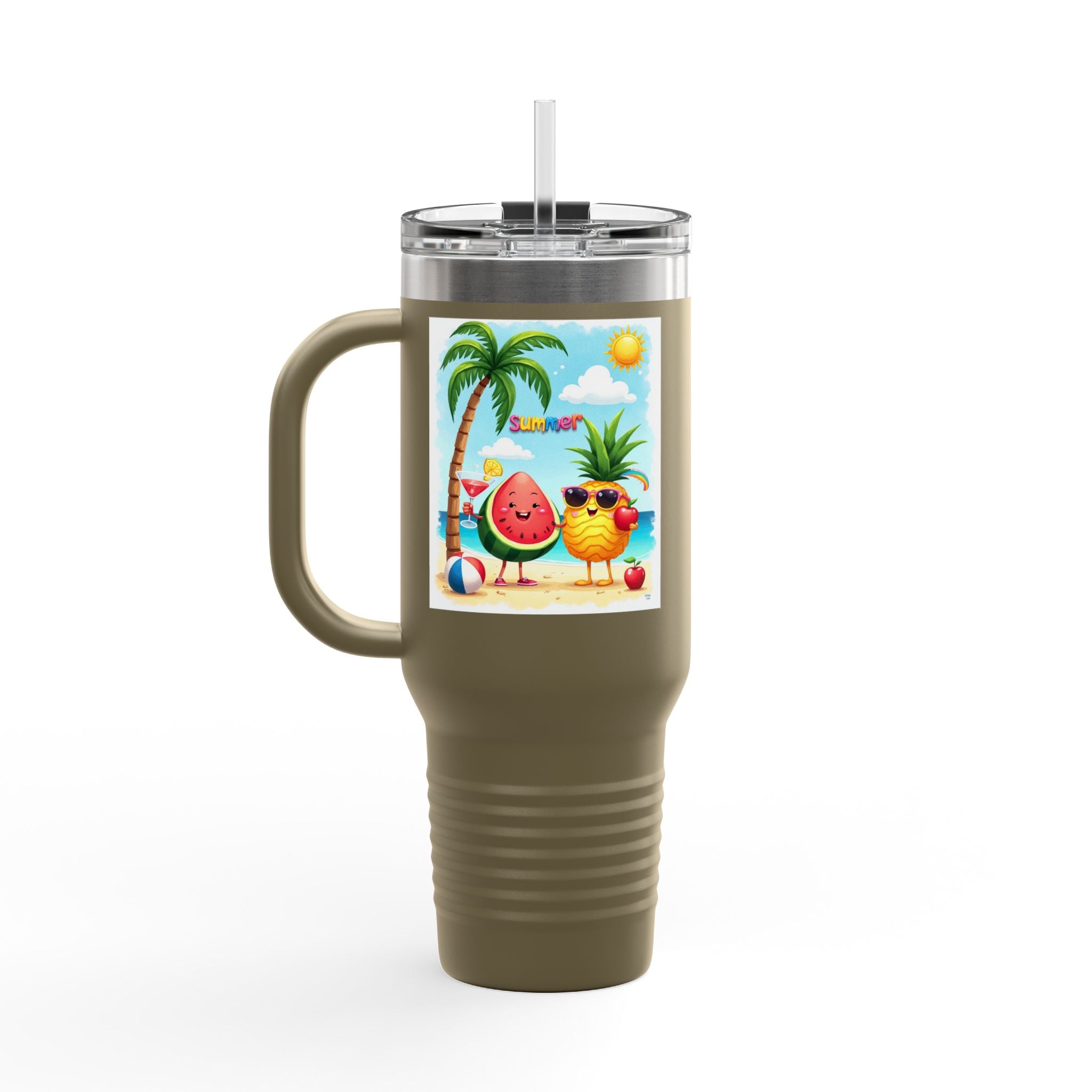 Summer Cool Insulated Travel Mug, 40oz.