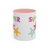 Summer Starfish Accent Coffee Mug (11, 15oz)