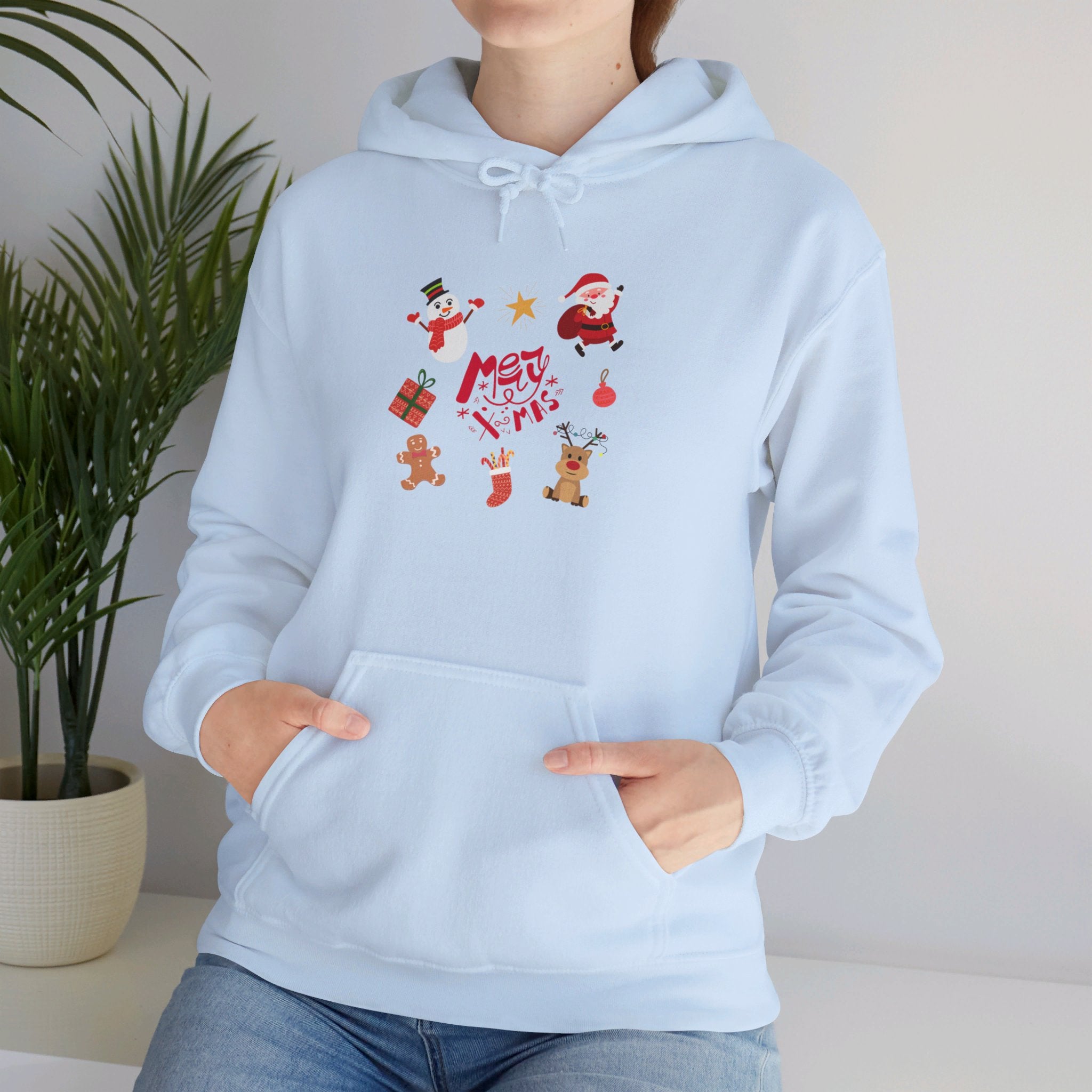 Merry Christmas Crew Unisex Heavy Blend™ Hooded Sweatshirt