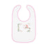 Happy Valentine's Day Lovers Baby Contrast Trim Jersey Bib