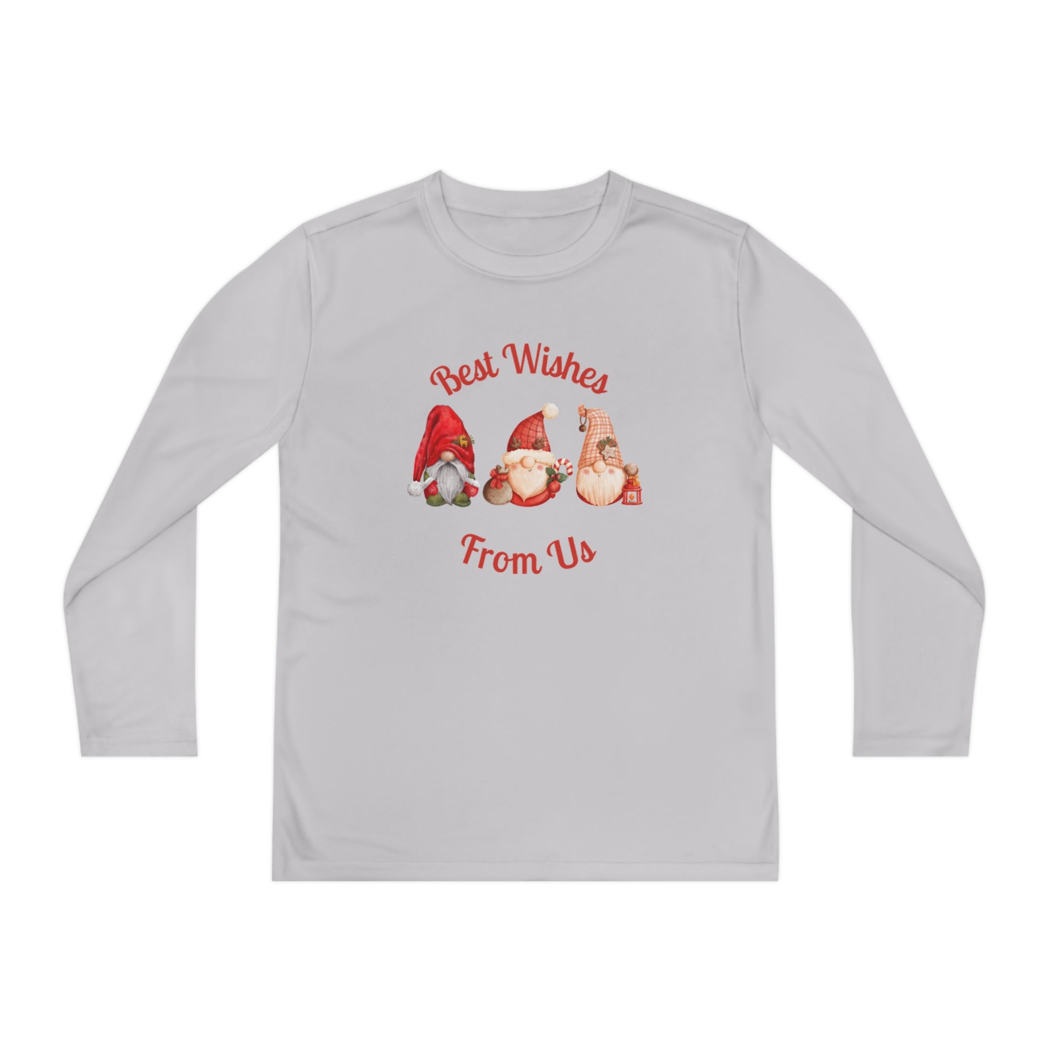 Gnome Best Wishes Youth Long Sleeve Competitor Tee
