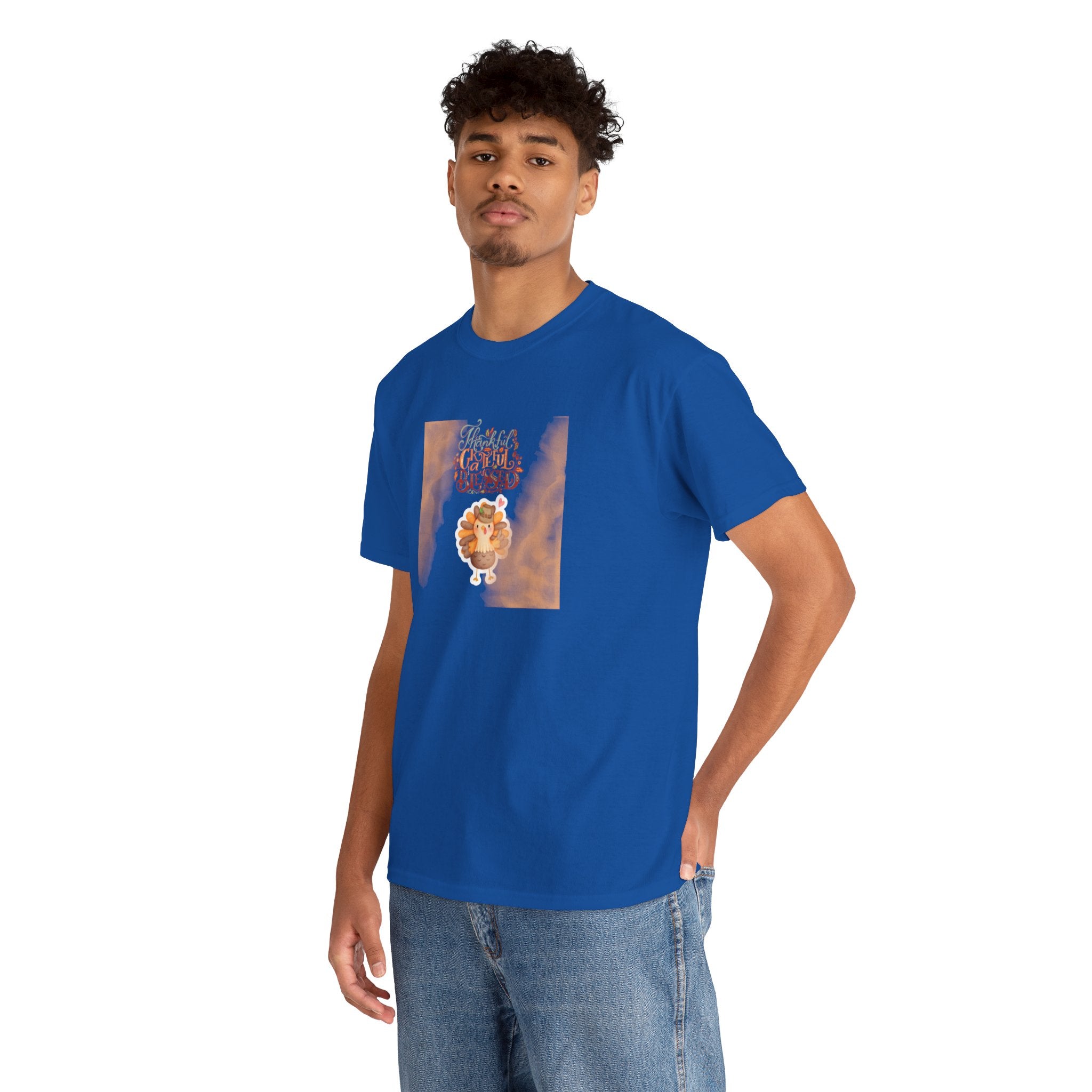 Thankful Grateful Blessed Unisex Heavy Cotton Tee