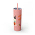 Trick or Treat Skinny Tumbler with Straw, 20oz
