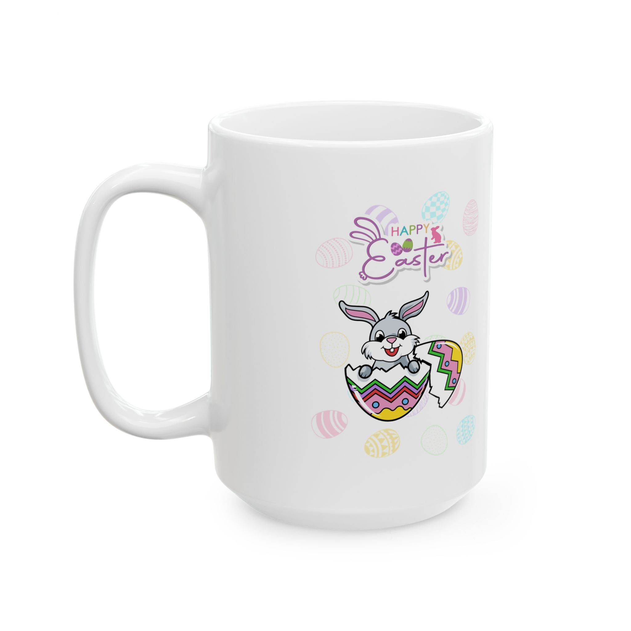 Easter Greetings Ceramic Mug - Colorful 11oz & 15oz