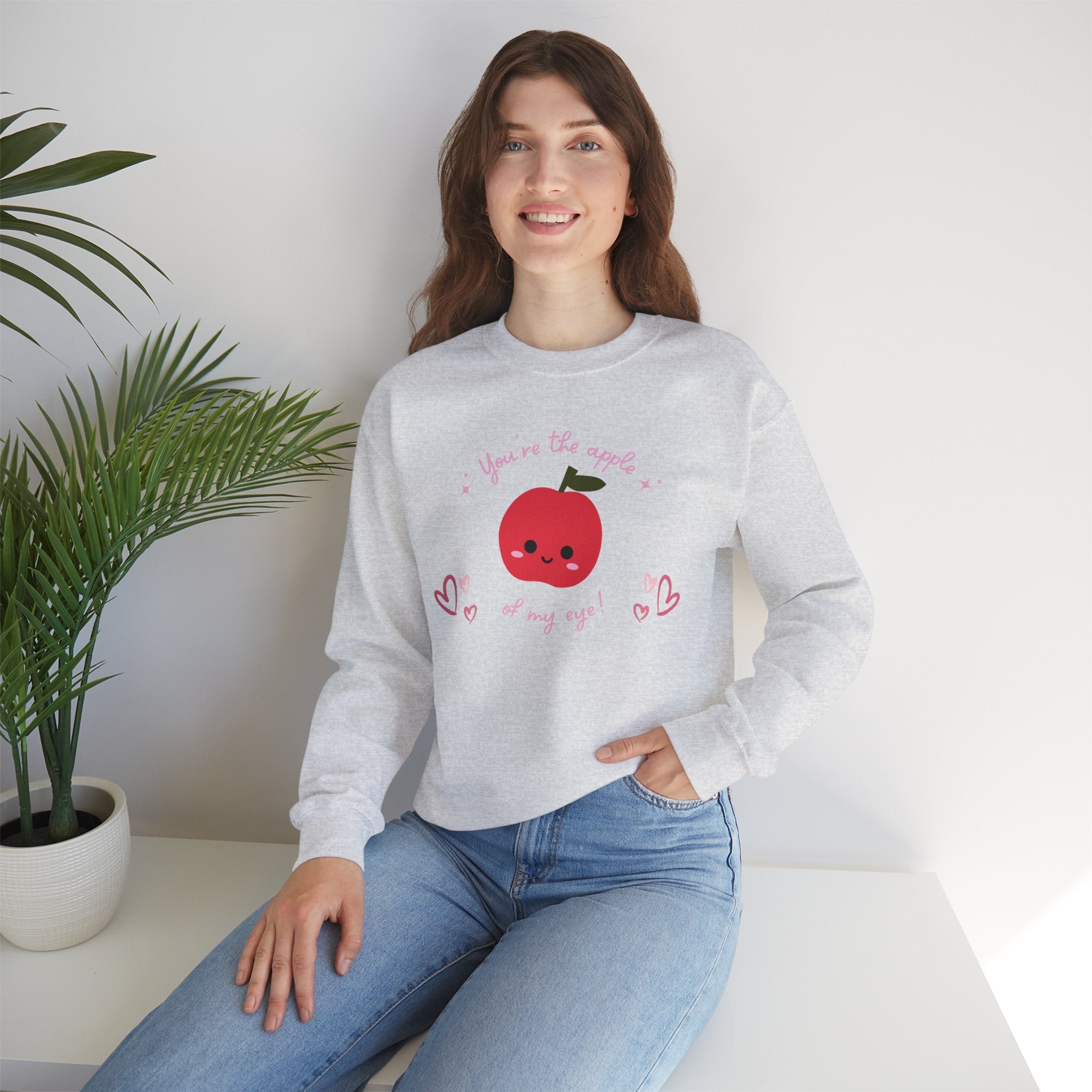 You Are The Apple Of My Eyes Unisex Heavy Blend™ Crewneck Sweatshirt