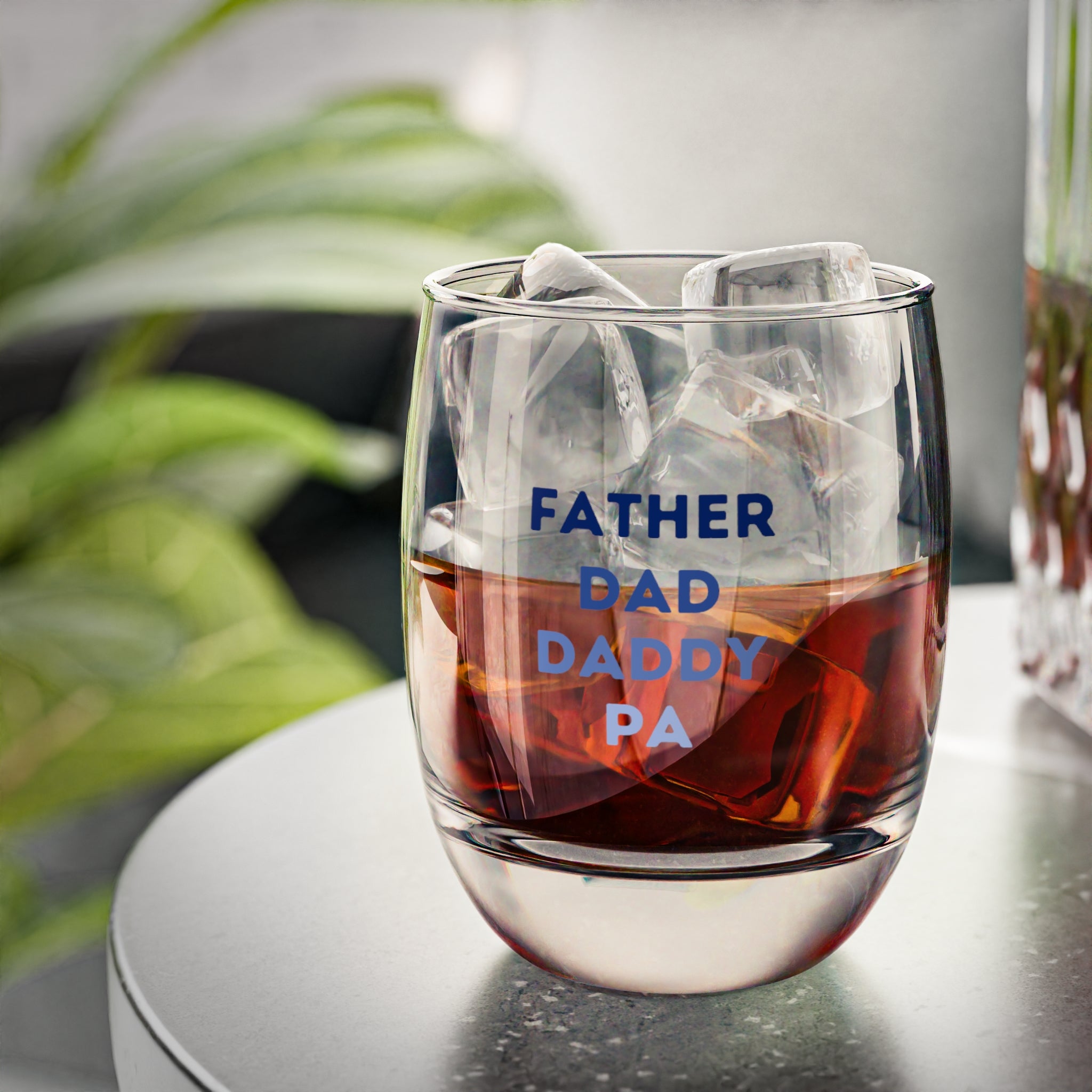 Father Dad Daddy Pa Whiskey Glass