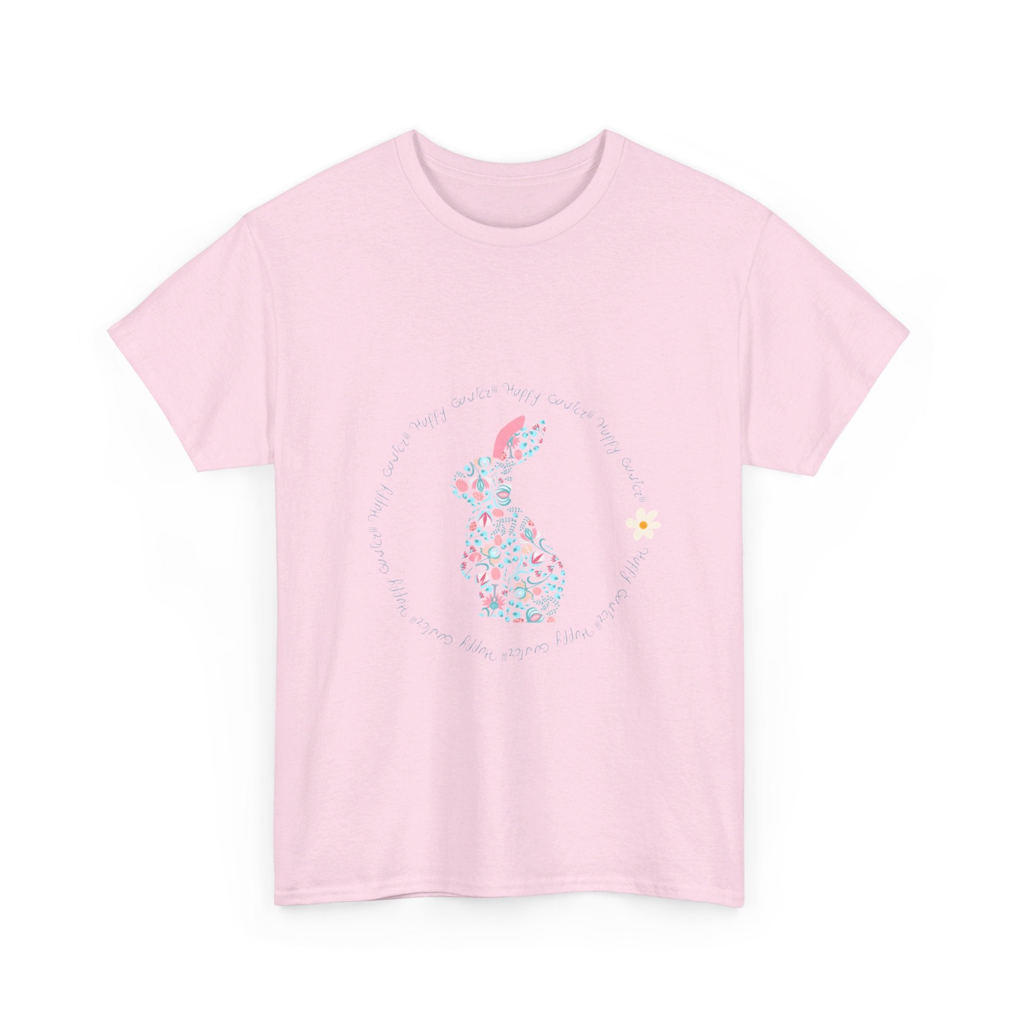 Happy Easter Rabbit Day Unisex Heavy Cotton Tee