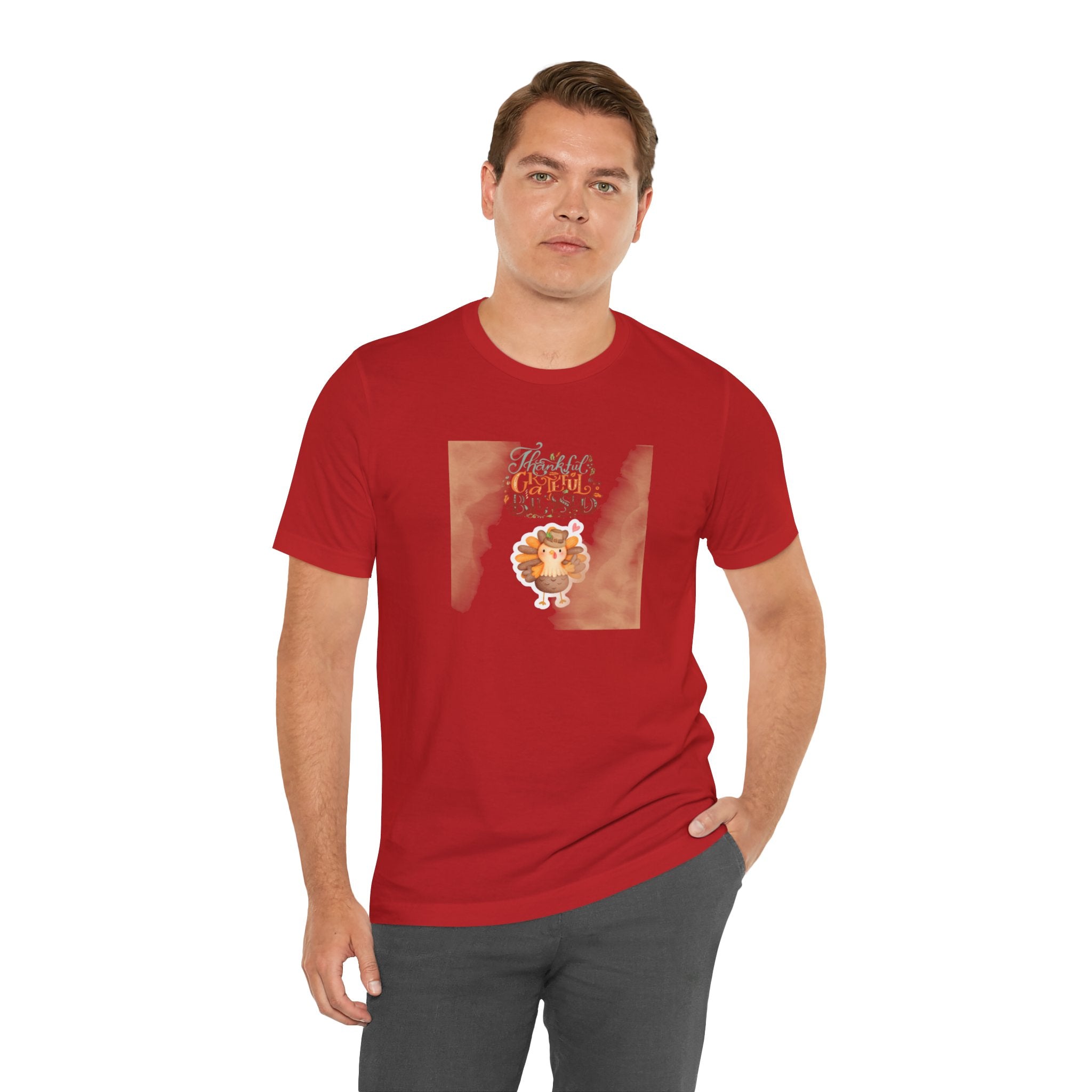 Thankful Grateful Blessed Unisex Jersey Short Sleeve Tee