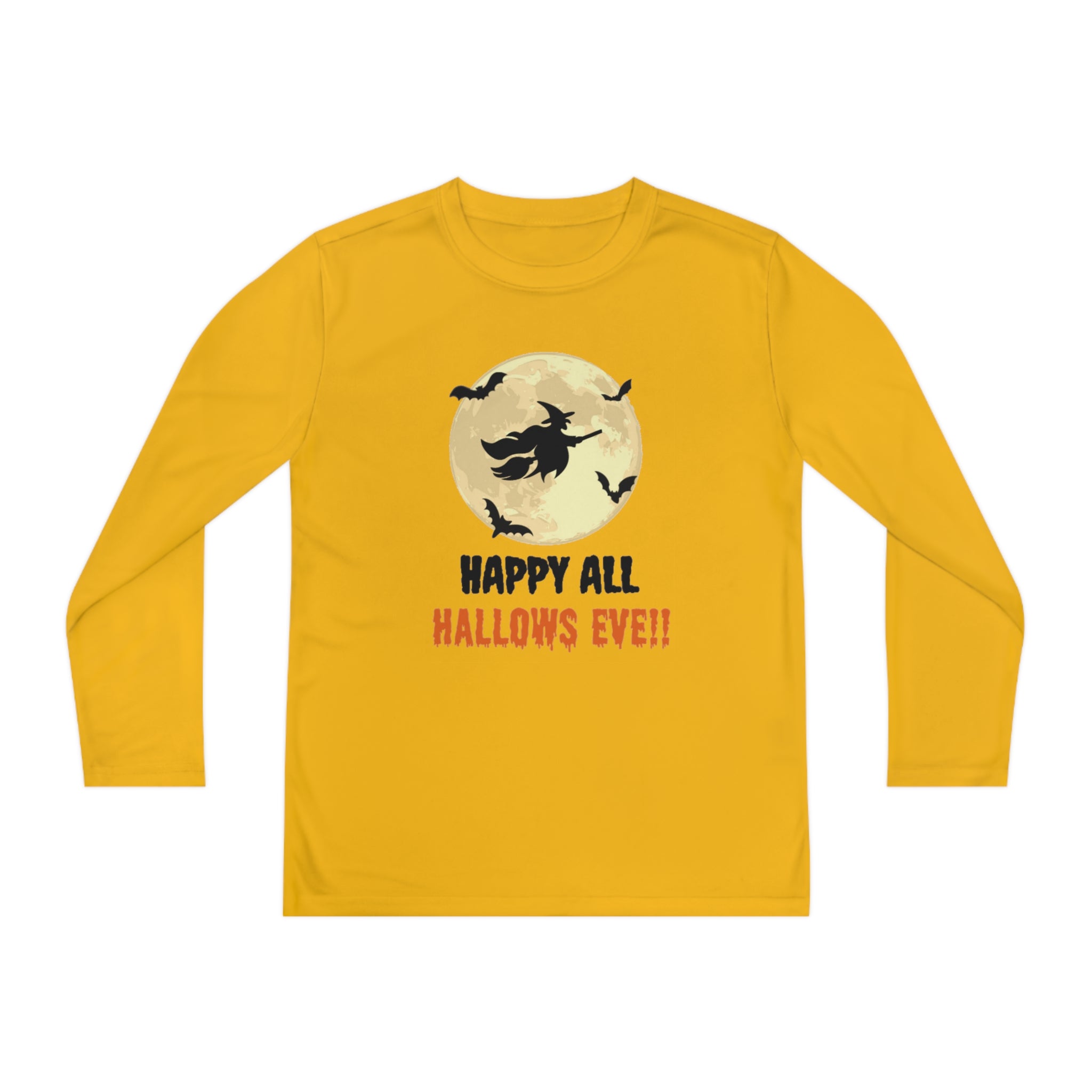 Happy All Hallows Eve Youth Long Sleeve Competitor Tee