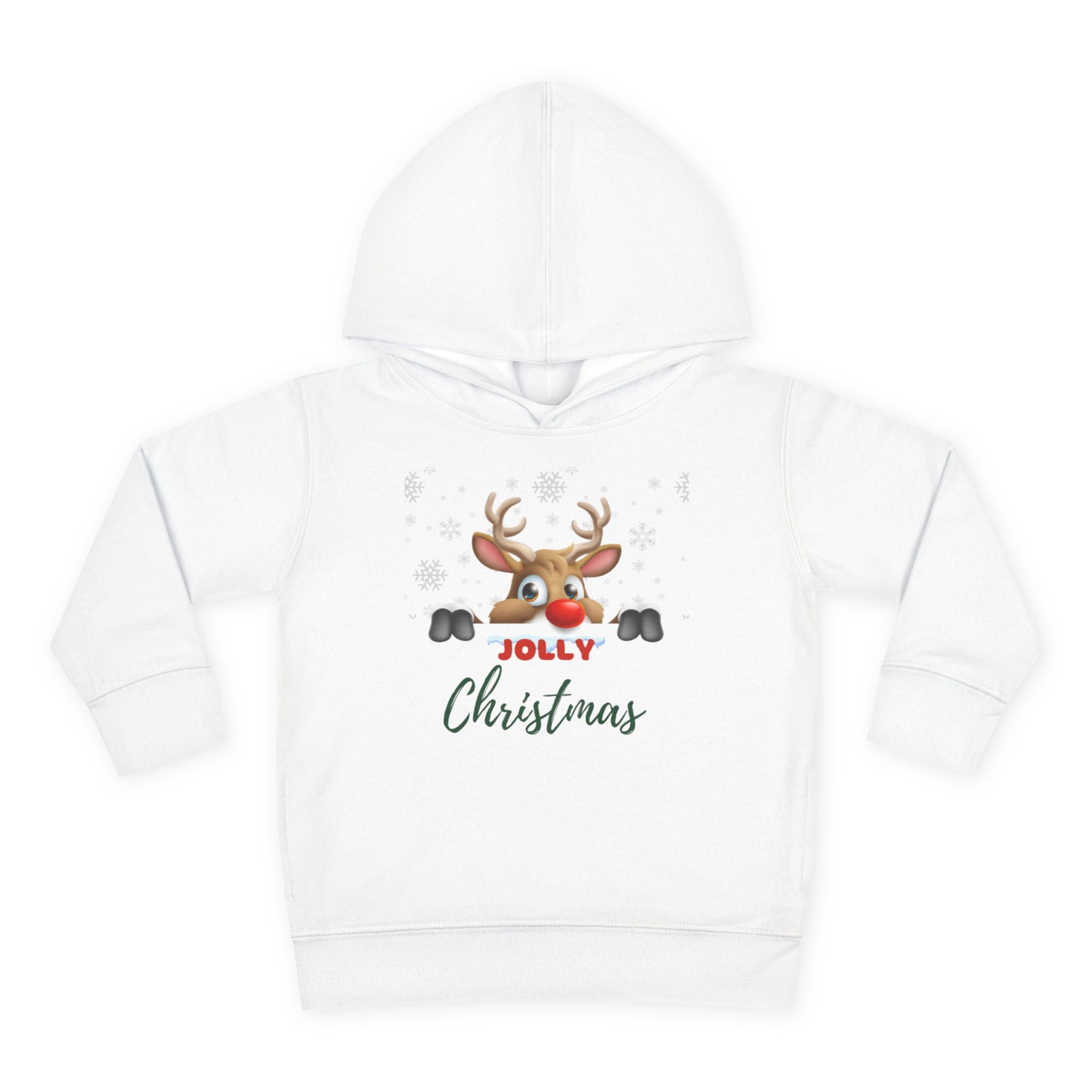 Jolly Christmas Toddler Pullover Fleece Hoodie