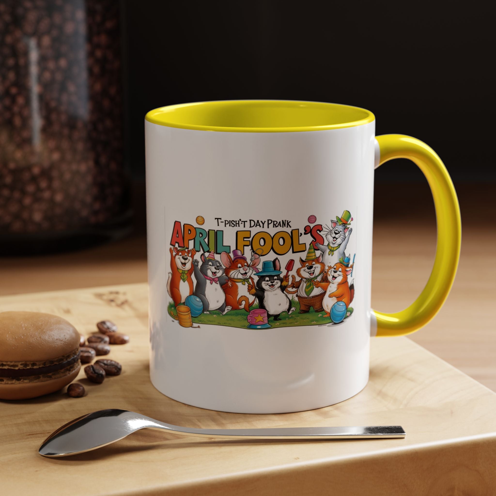 T-Pish'-T Day Prank Accent Coffee Mug