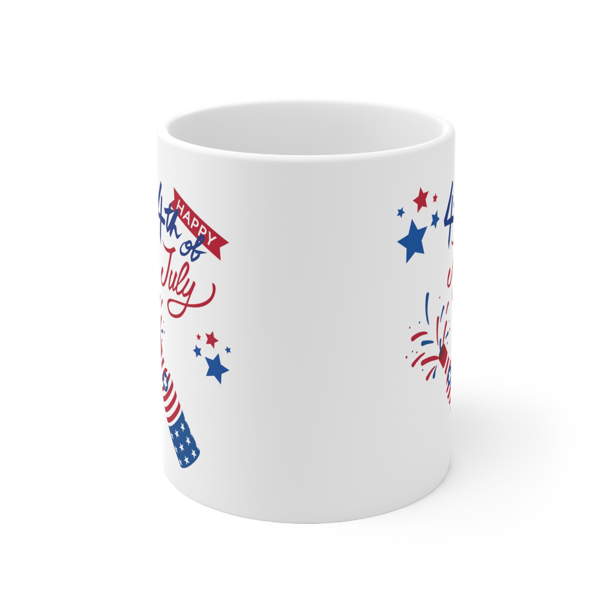 Happy 4th Of July Celebration Ceramic Mug 11oz
