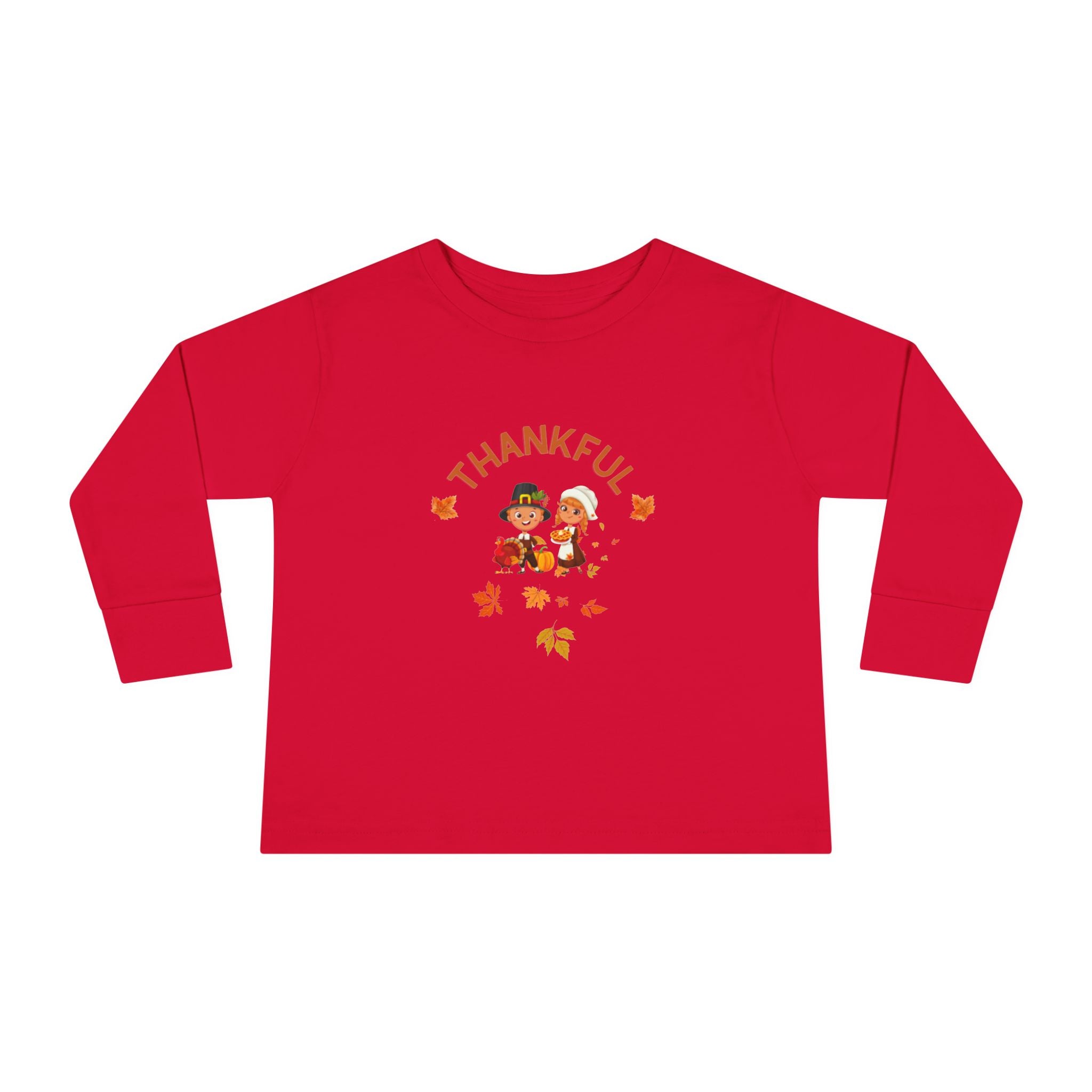 Pilgrims Turkey Day Toddler Long Sleeve Tee