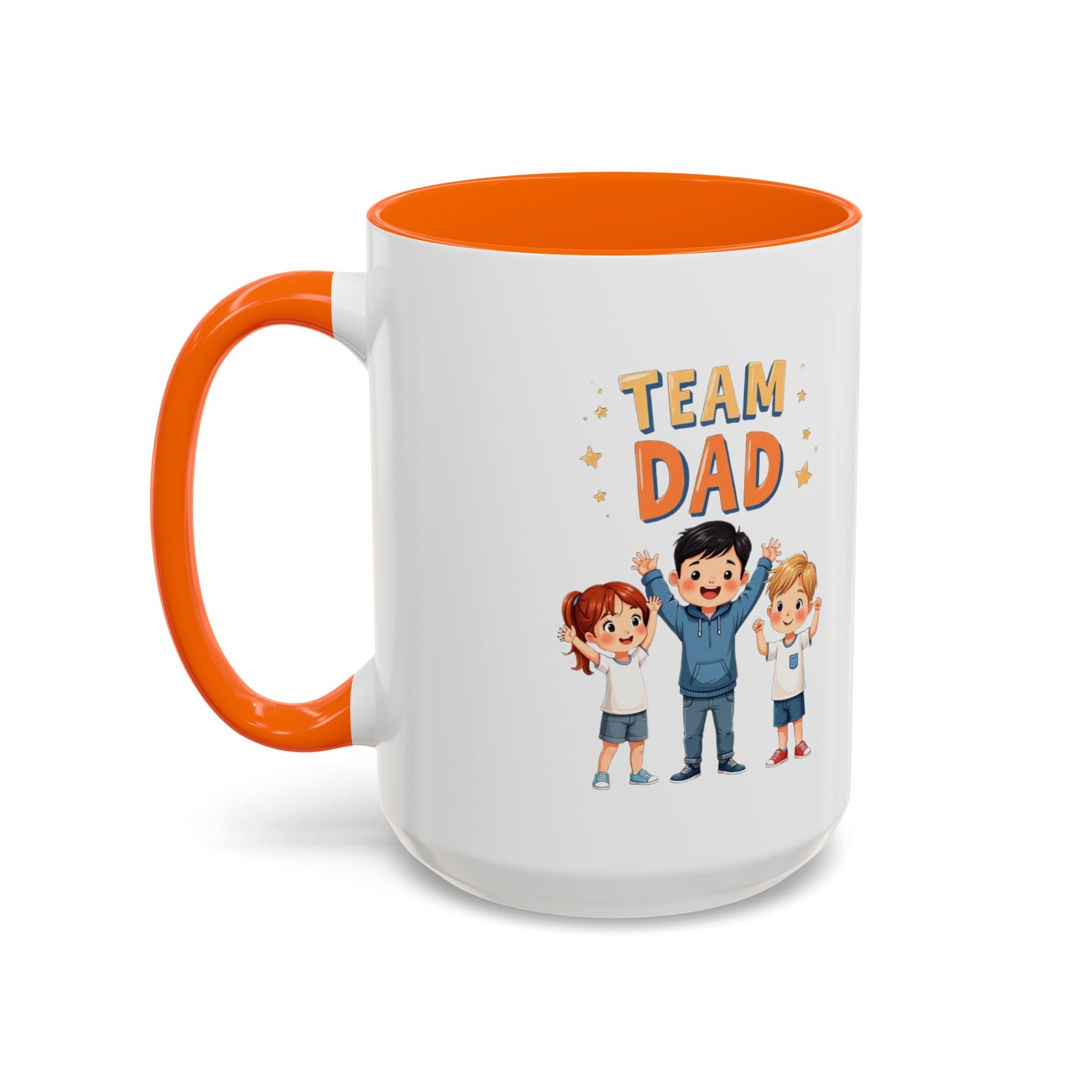 Team Dad Accent Coffee Mug