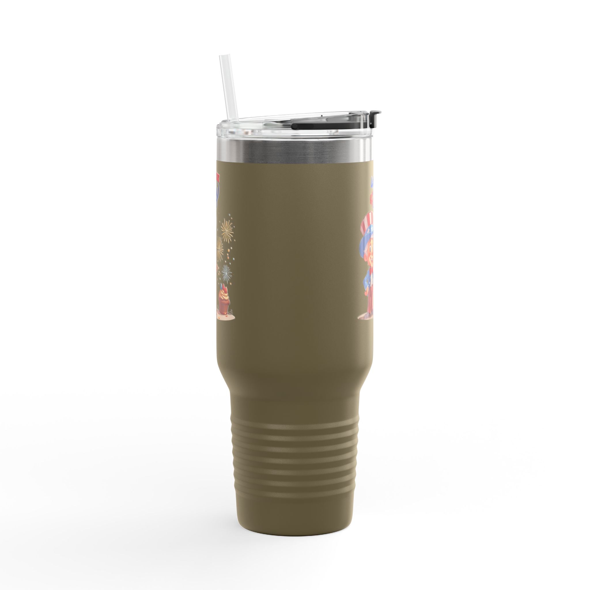 Uncle Sam Happy 4th of July Insulated Travel Mug, 40oz
