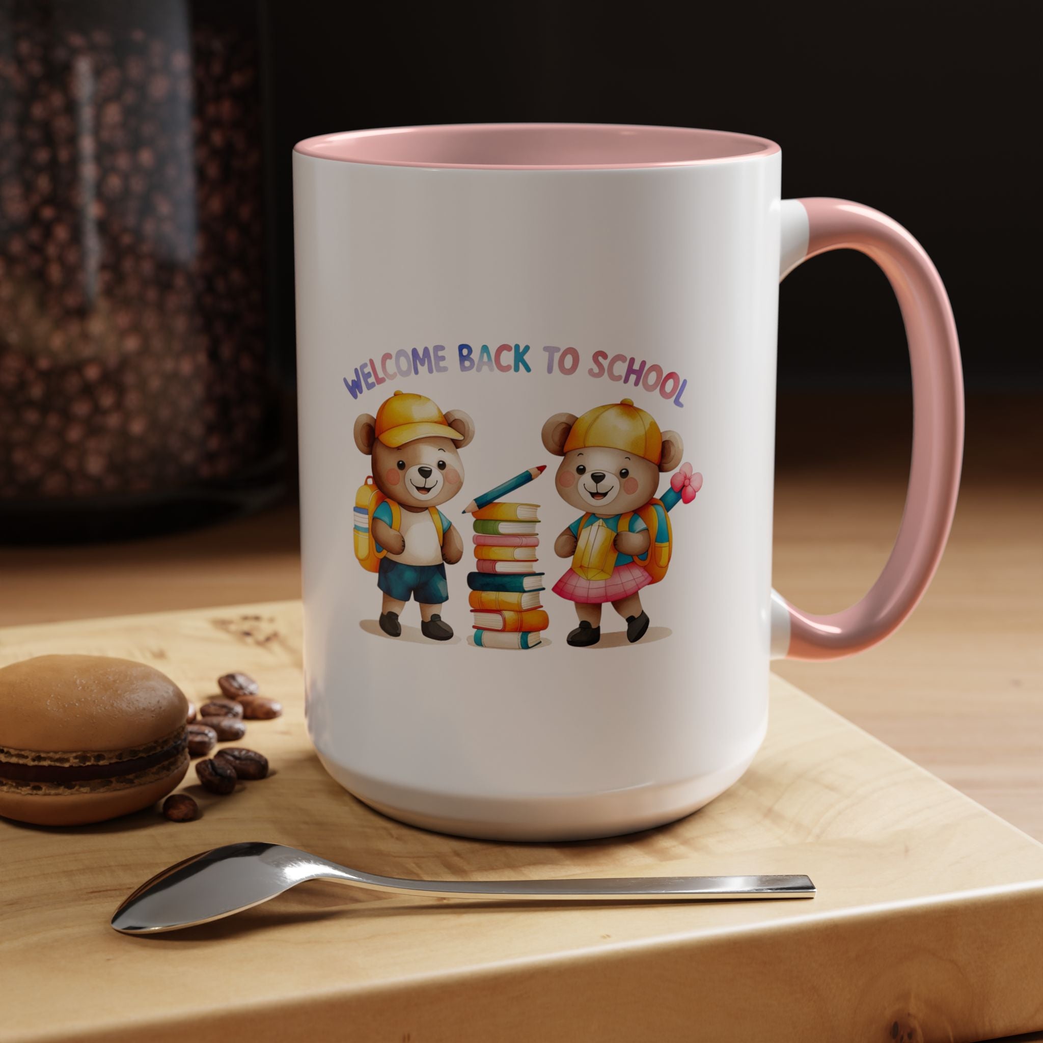 Welcome Back to School Bear Coffee Mug - 11oz, 15oz