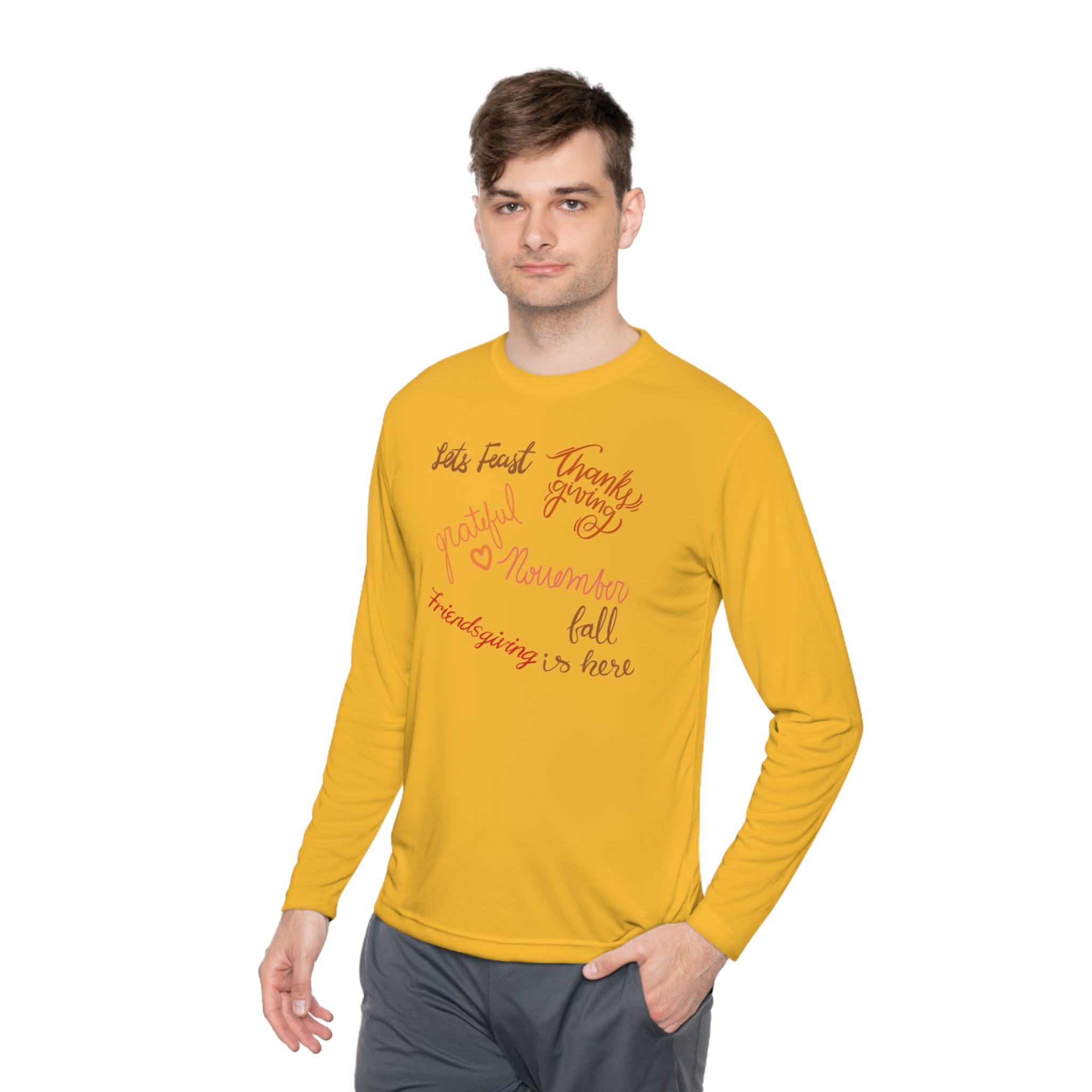Thanksgiving Season Unisex Lightweight Long Sleeve Tee