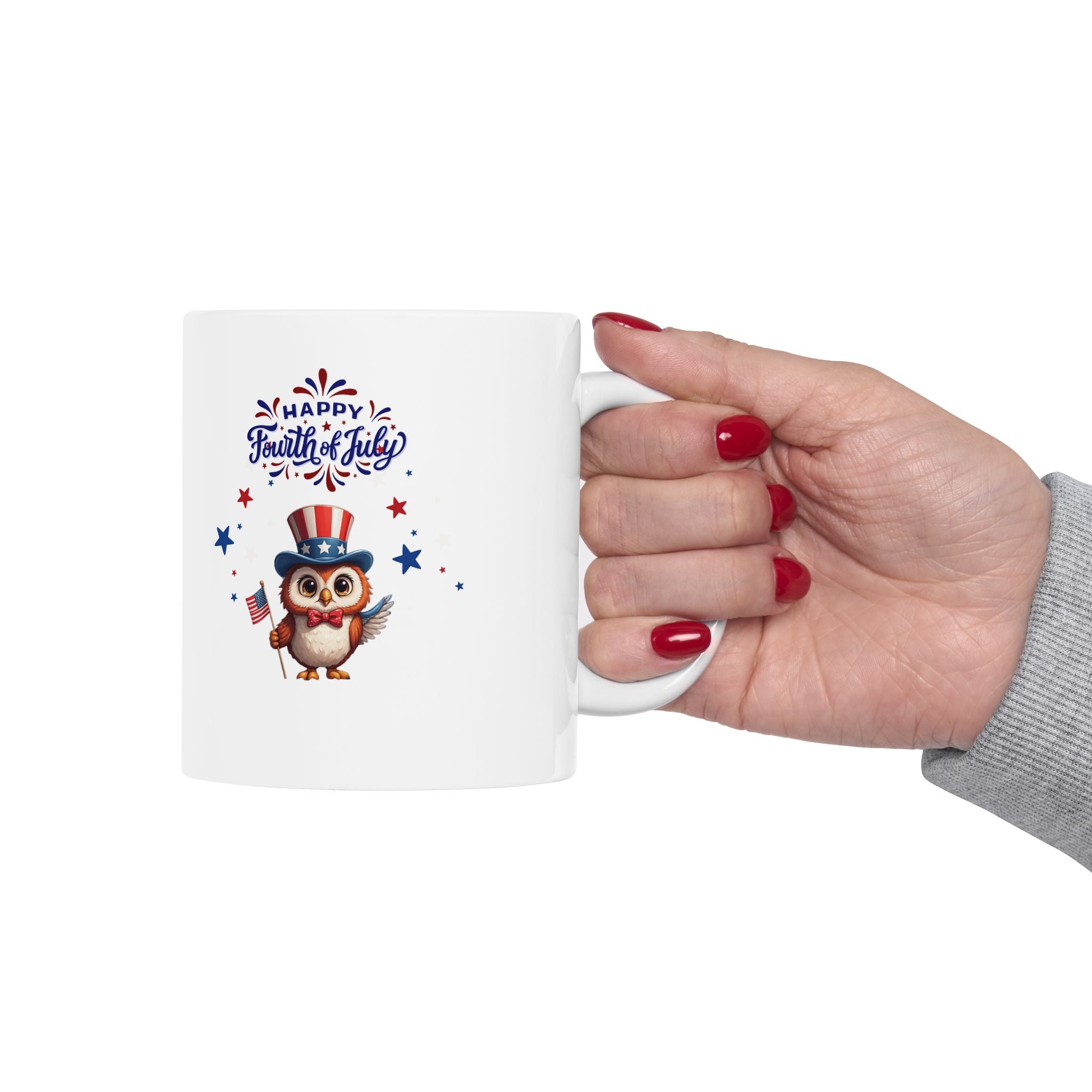 American Eagle Happy 4th of July Mug