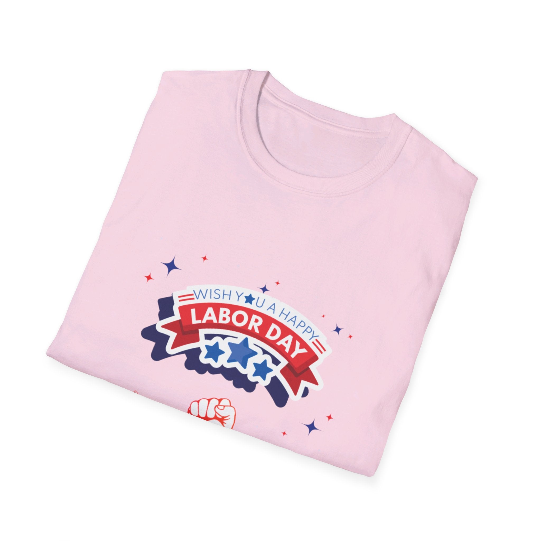 Wish U A Happy Labor Day Unisex Softstyle T-Shirt