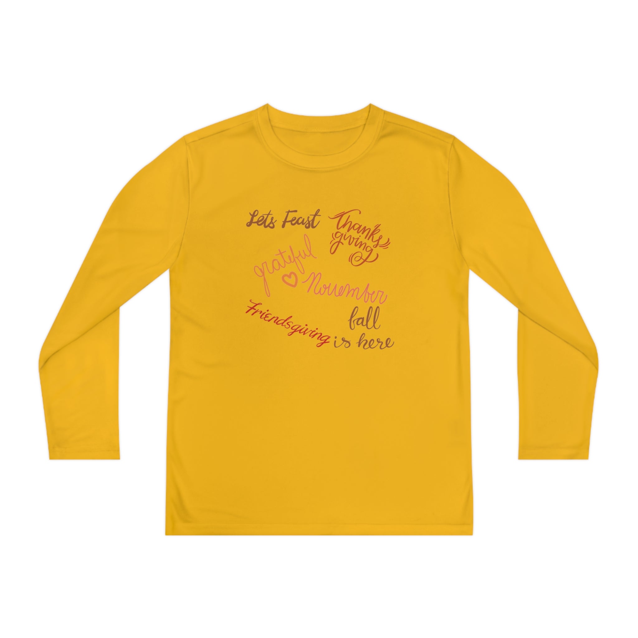 Thanksgiving Season Youth Long Sleeve Competitor Tee