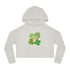 Retro St.Paddy's Day Women’s Cropped Hooded Sweatshirt